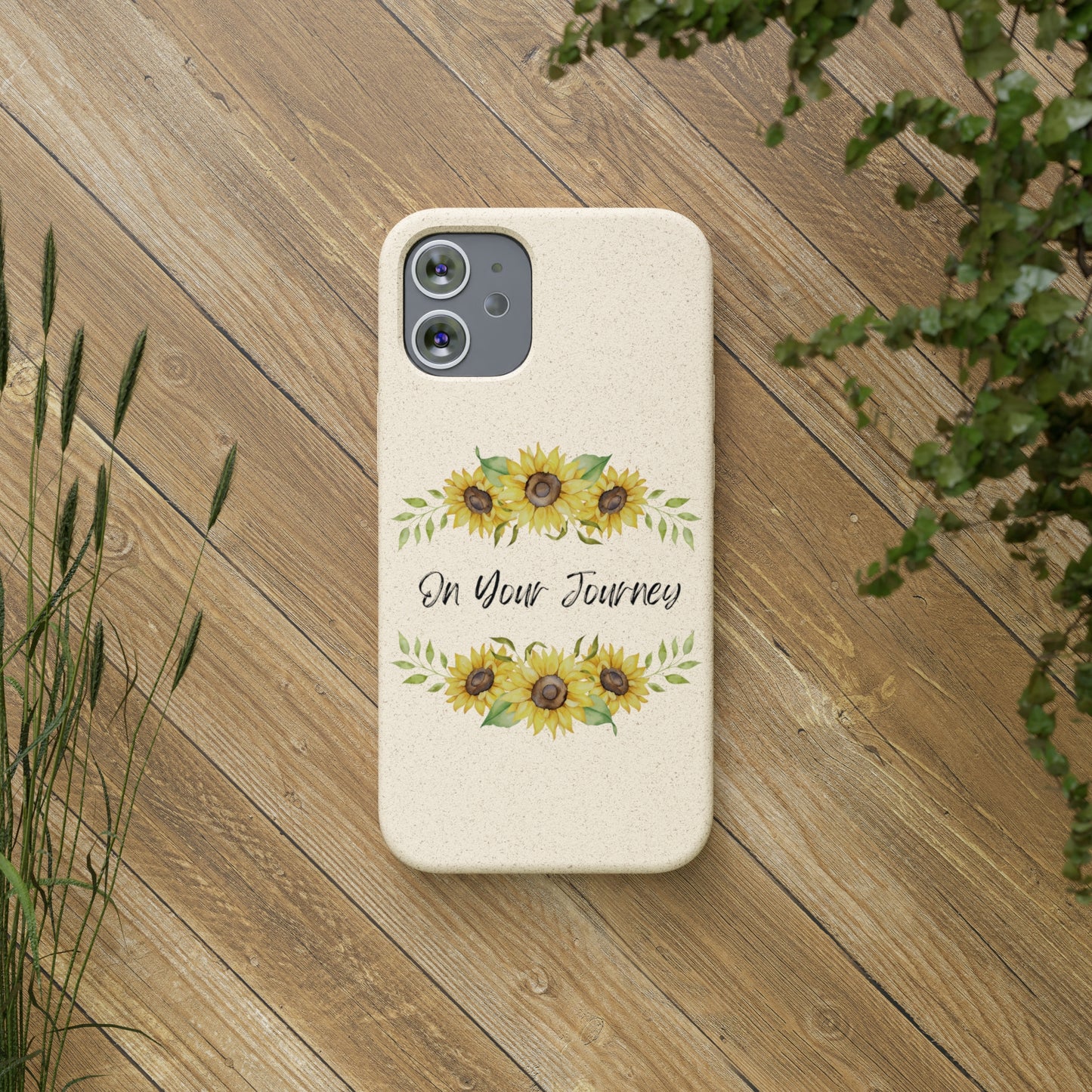 On Your Journey Flower Crown Biodegradable Cases