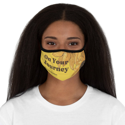 On Your Journey Fitted Polyester Face Mask