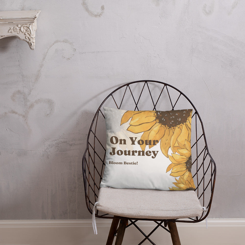 On Your Journey Original Flower Pillow