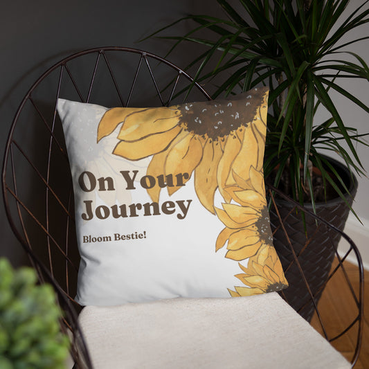 On Your Journey Original Flower Pillow
