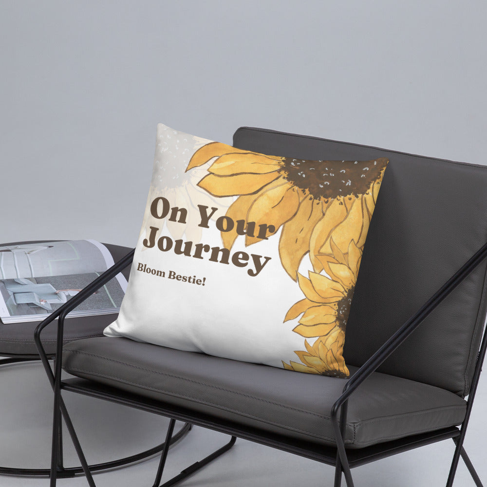 On Your Journey Original Flower Pillow