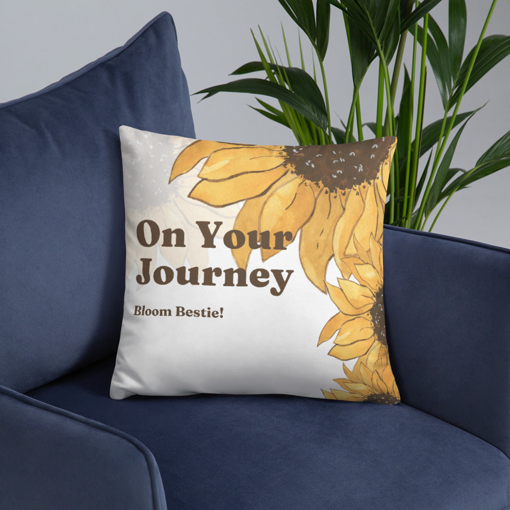 On Your Journey Original Flower Pillow