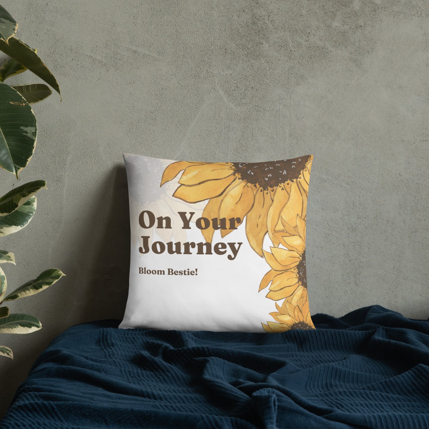 On Your Journey Original Flower Pillow