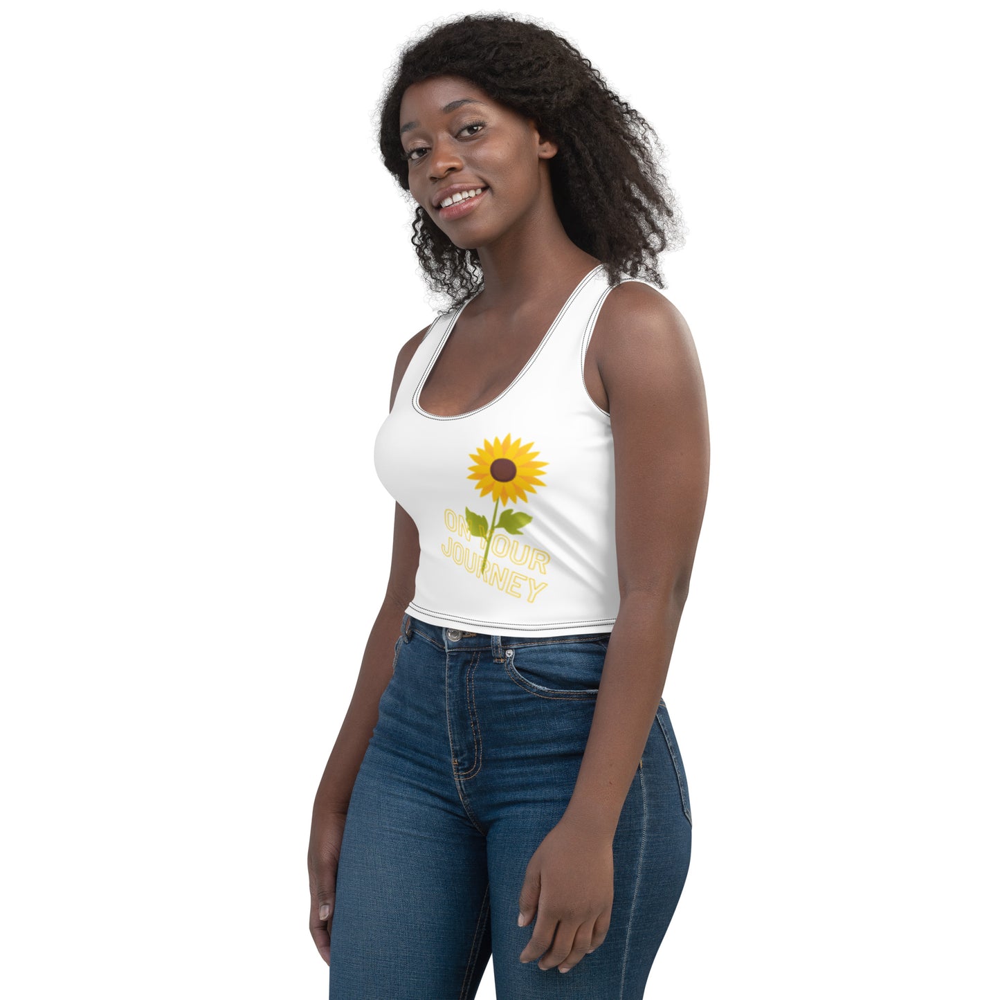 On Your Journey Single Flower Crop Top