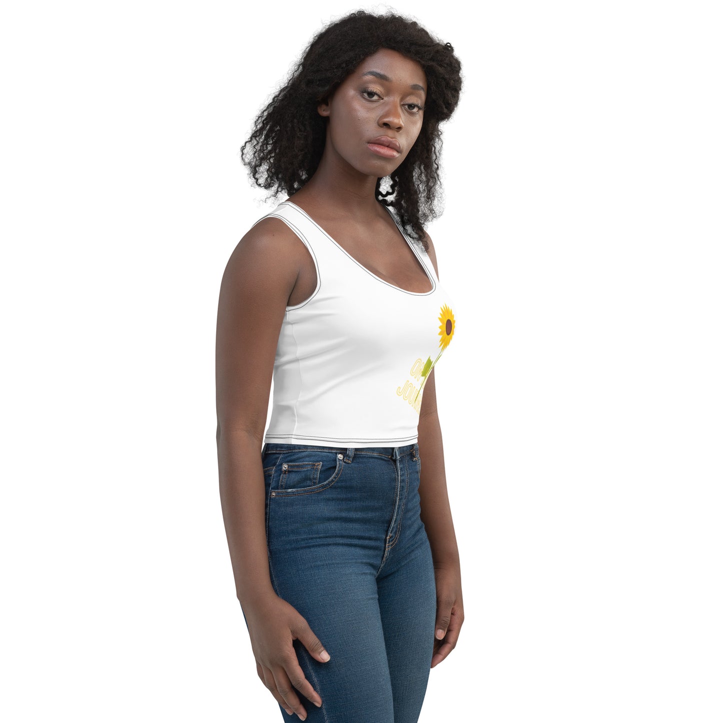 On Your Journey Single Flower Crop Top