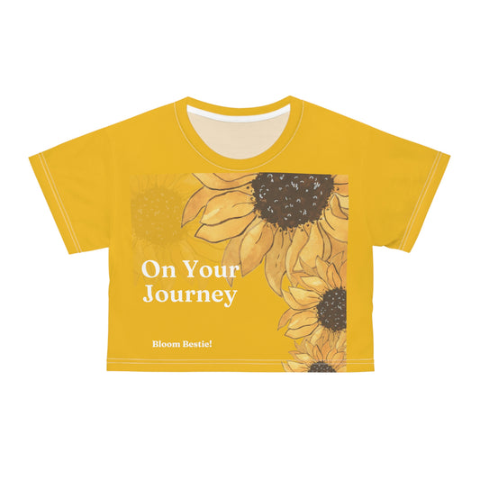 On Your Journey Sunny Crop Tee