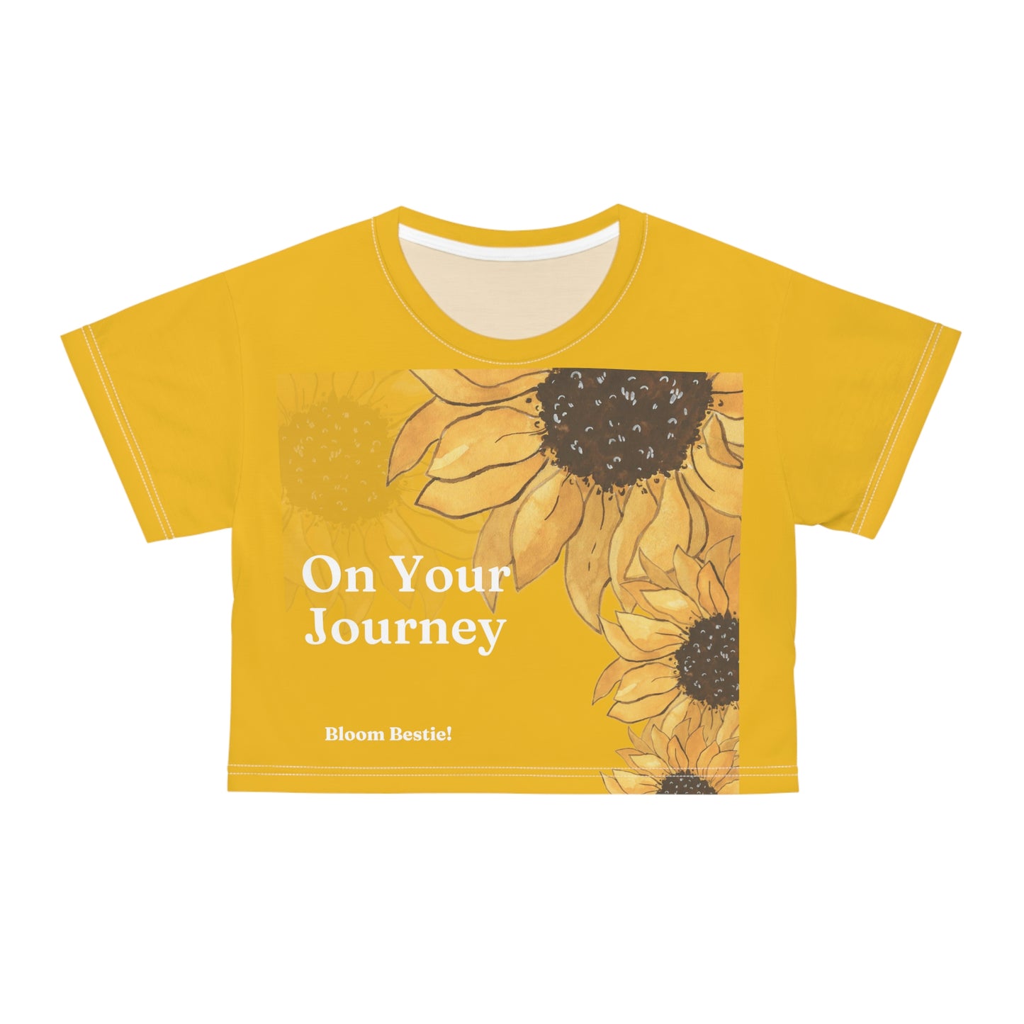On Your Journey Sunny Crop Tee