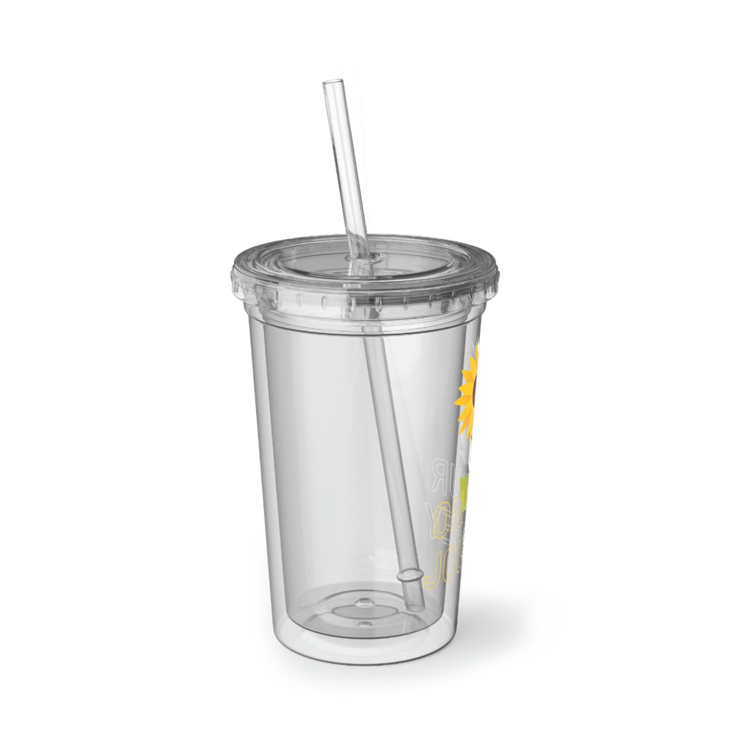 On Your Journey Single Flower Suave Acrylic Cup