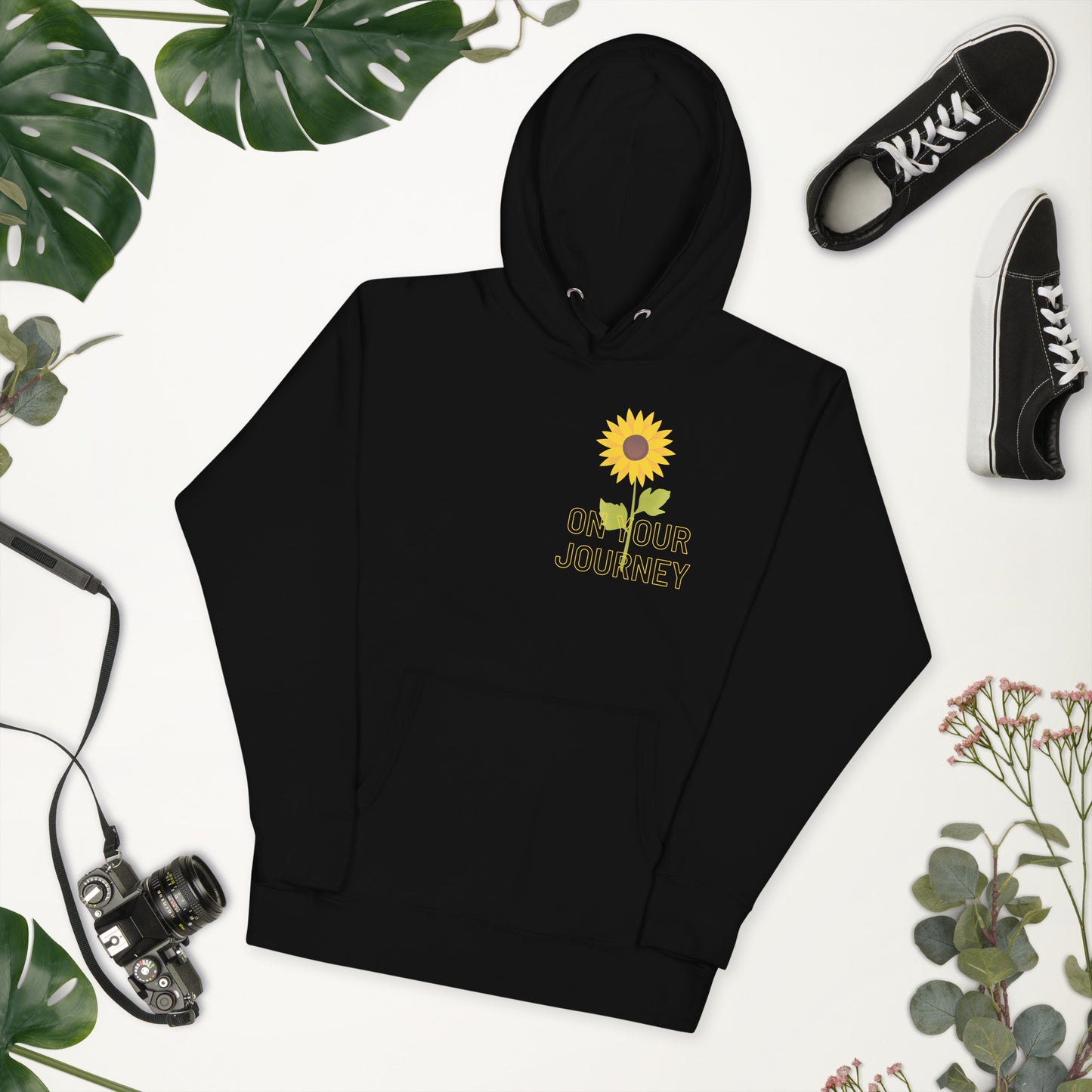 On Your Journey Single Flower Unisex Hoodie