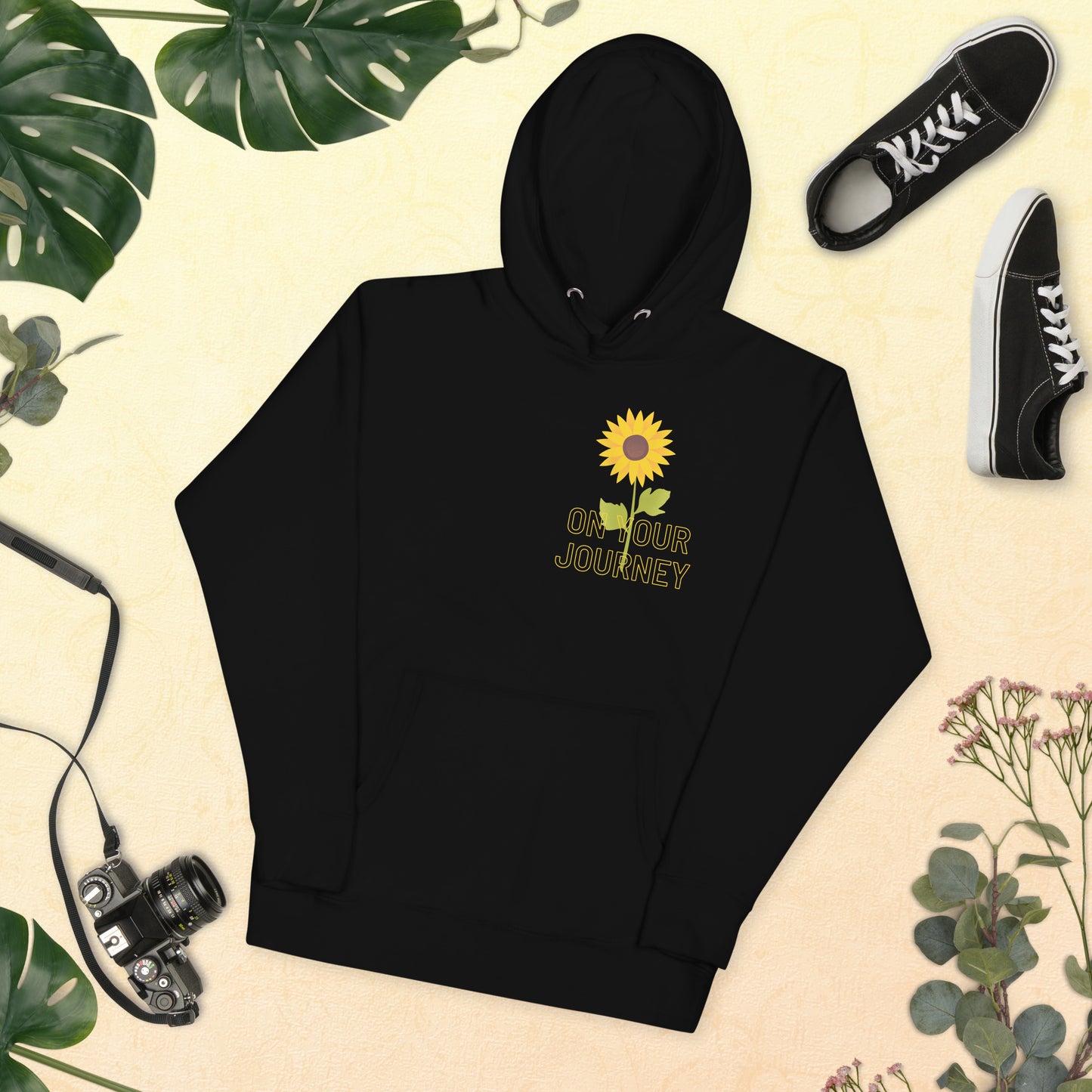 On Your Journey Single Flower Unisex Hoodie