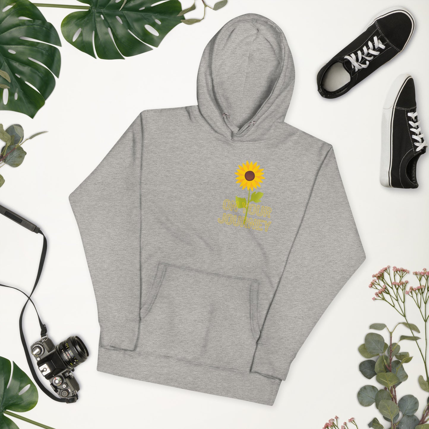 On Your Journey Single Flower Unisex Hoodie