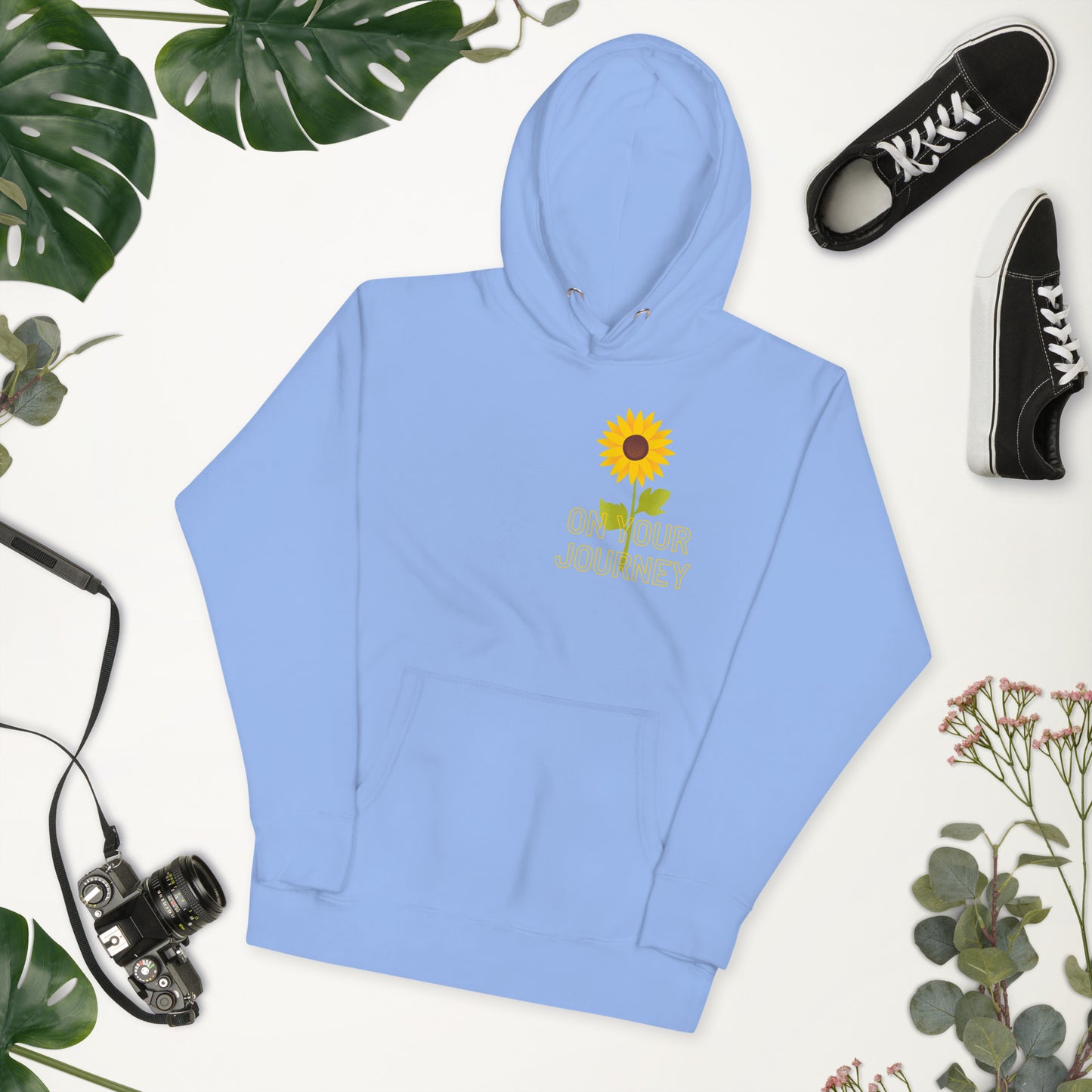 On Your Journey Single Flower Unisex Hoodie