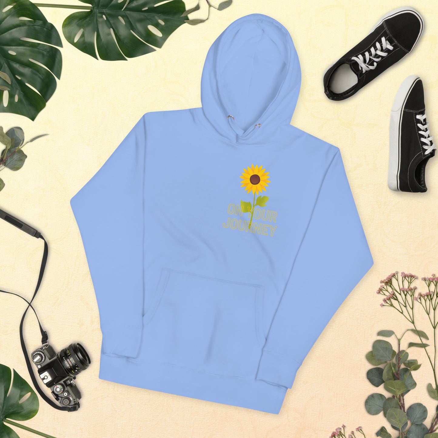 On Your Journey Single Flower Unisex Hoodie