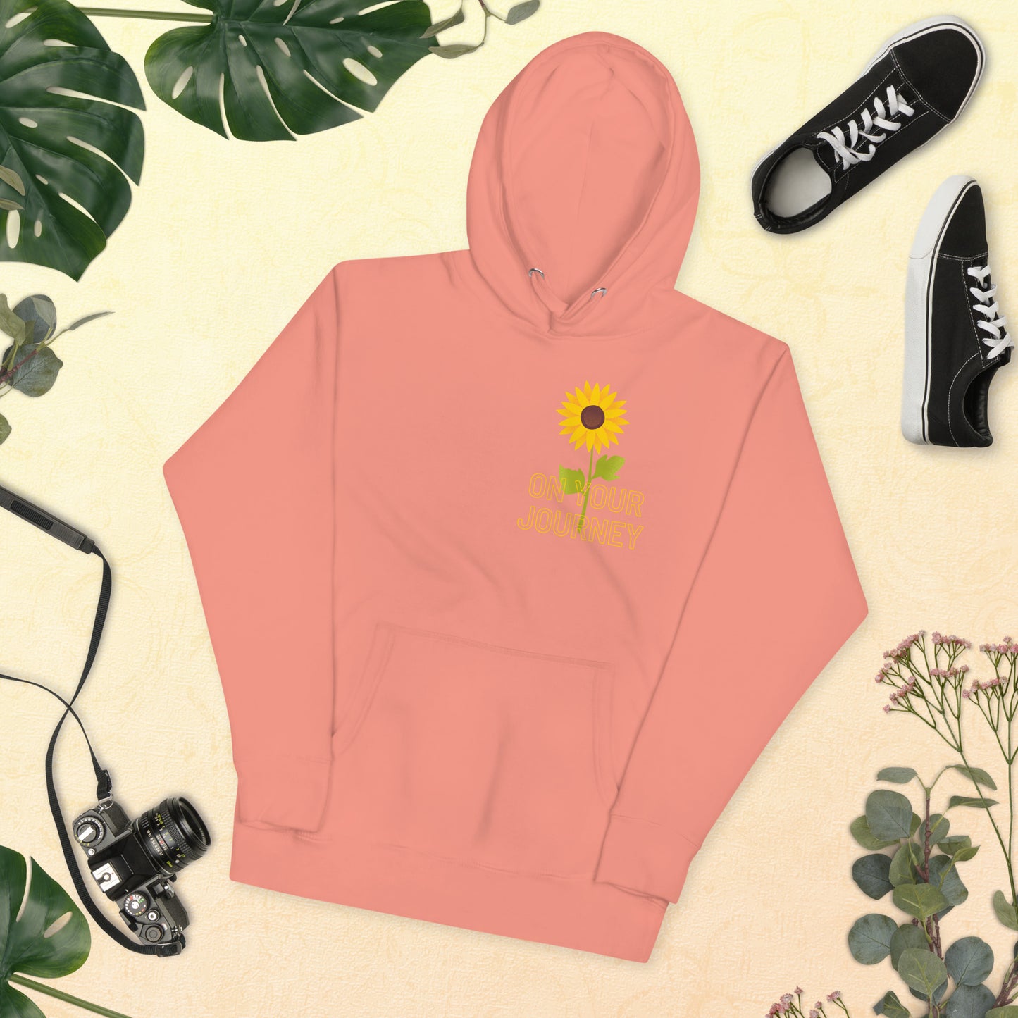 On Your Journey Single Flower Unisex Hoodie