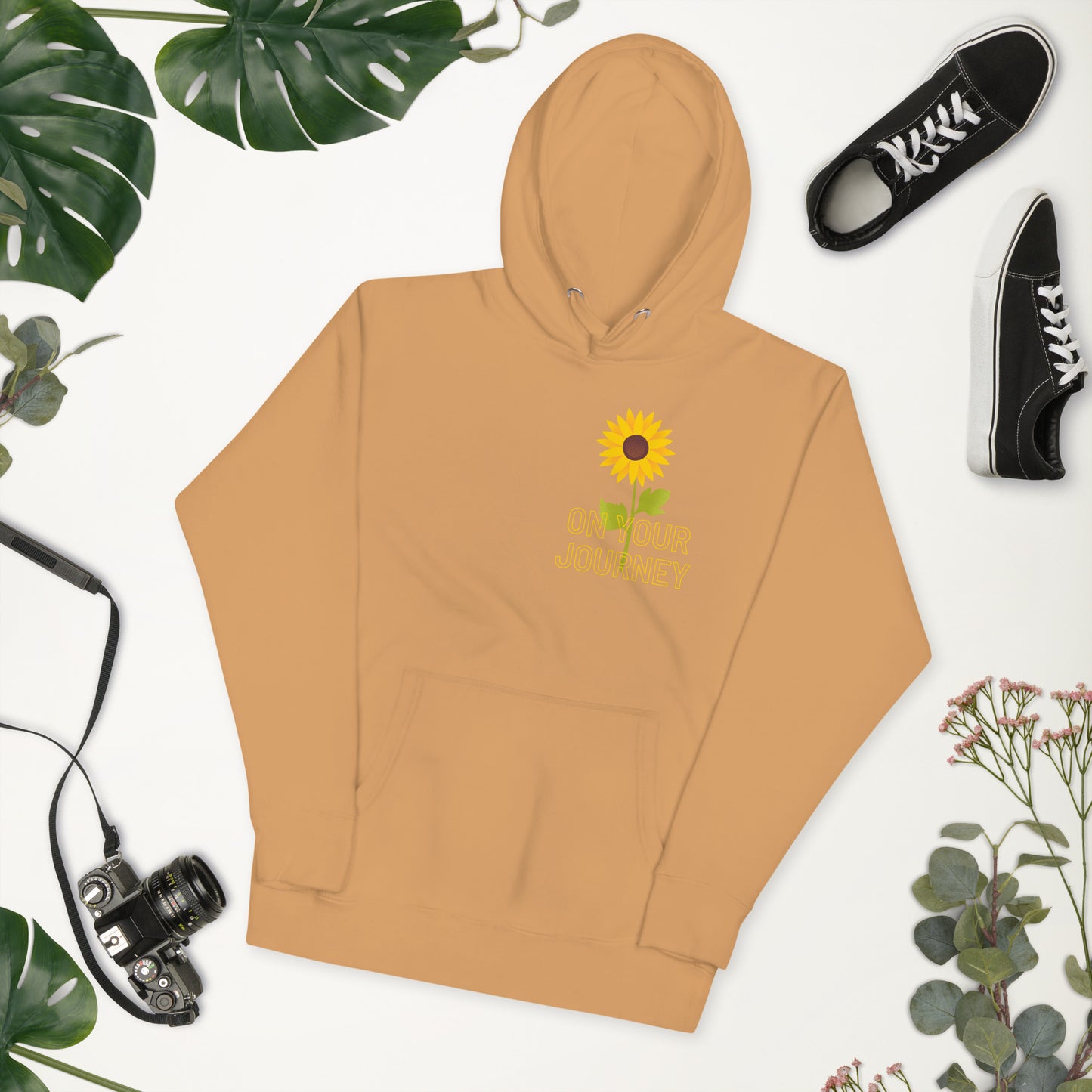 On Your Journey Single Flower Unisex Hoodie