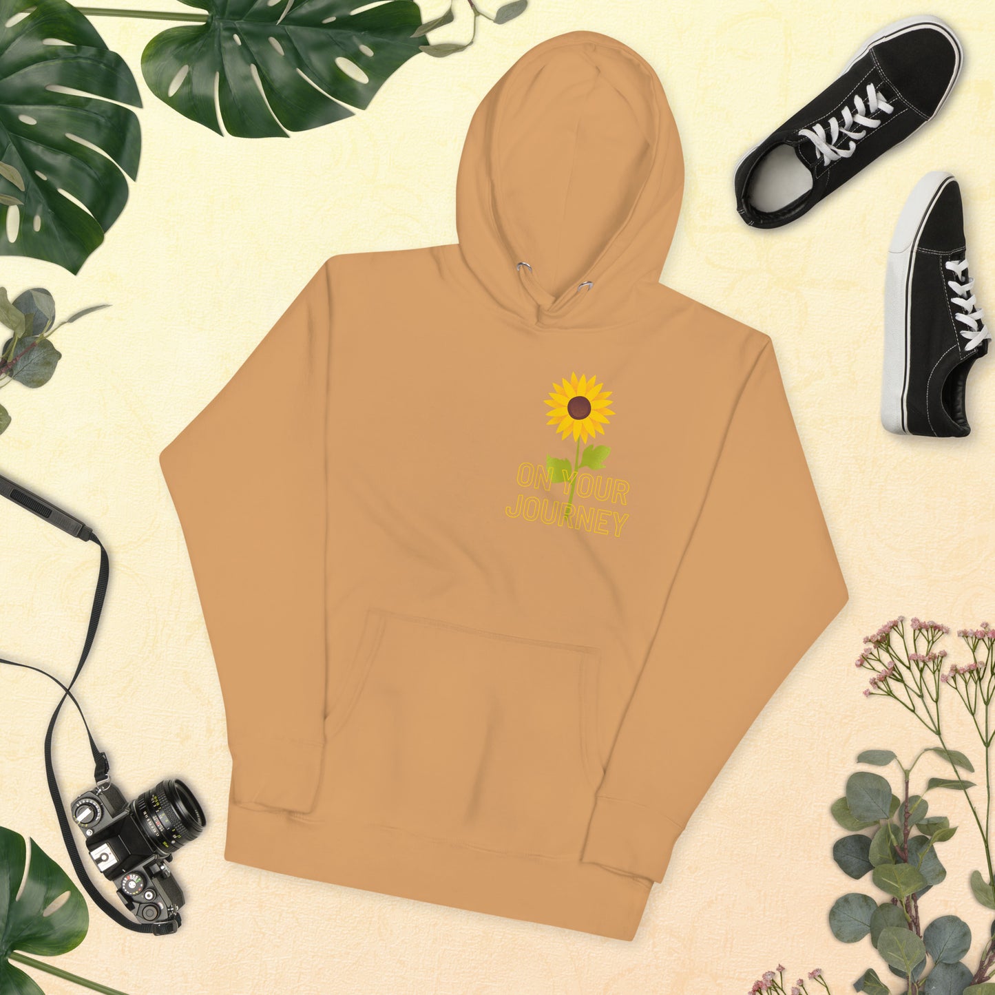On Your Journey Single Flower Unisex Hoodie