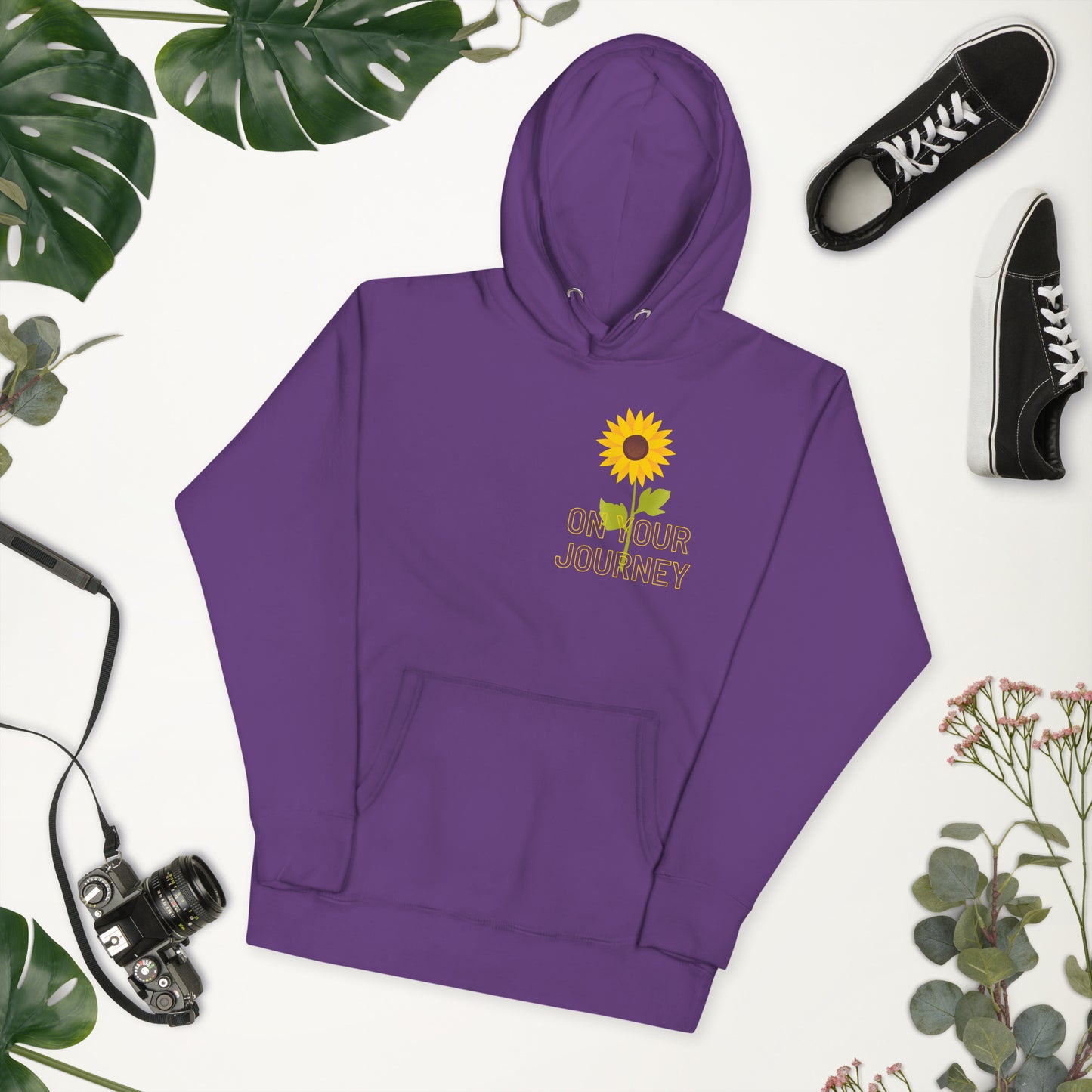 On Your Journey Single Flower Unisex Hoodie