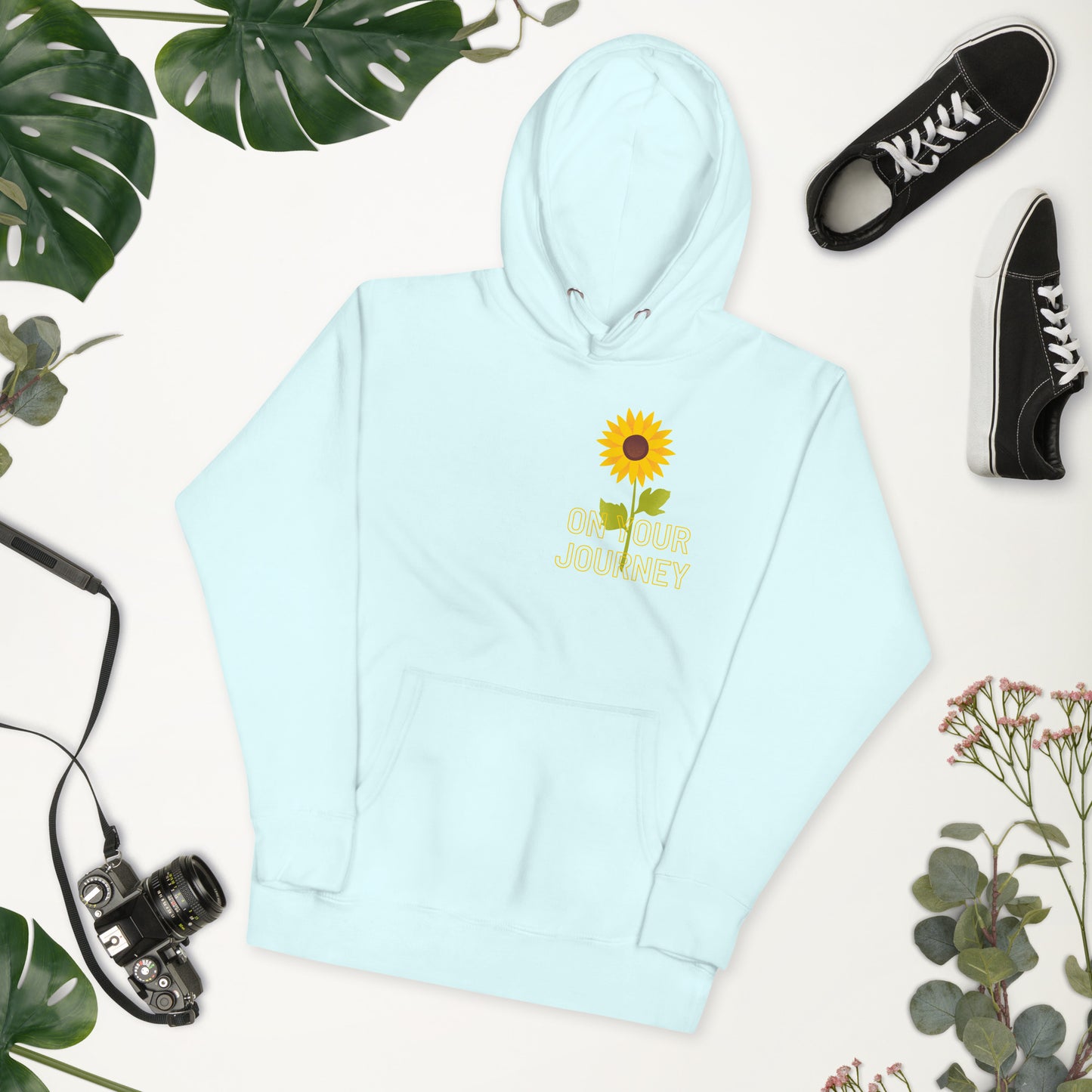 On Your Journey Single Flower Unisex Hoodie