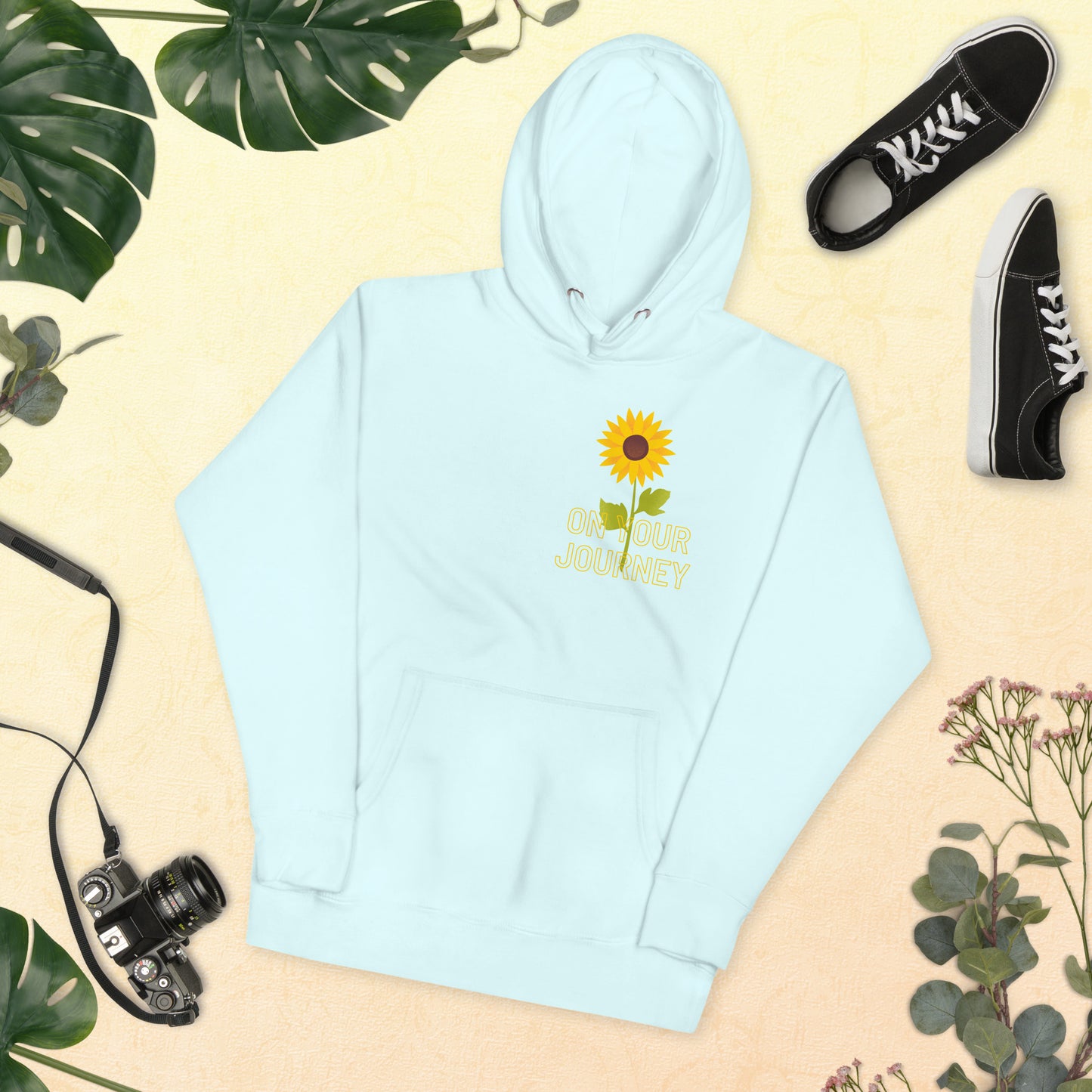On Your Journey Single Flower Unisex Hoodie