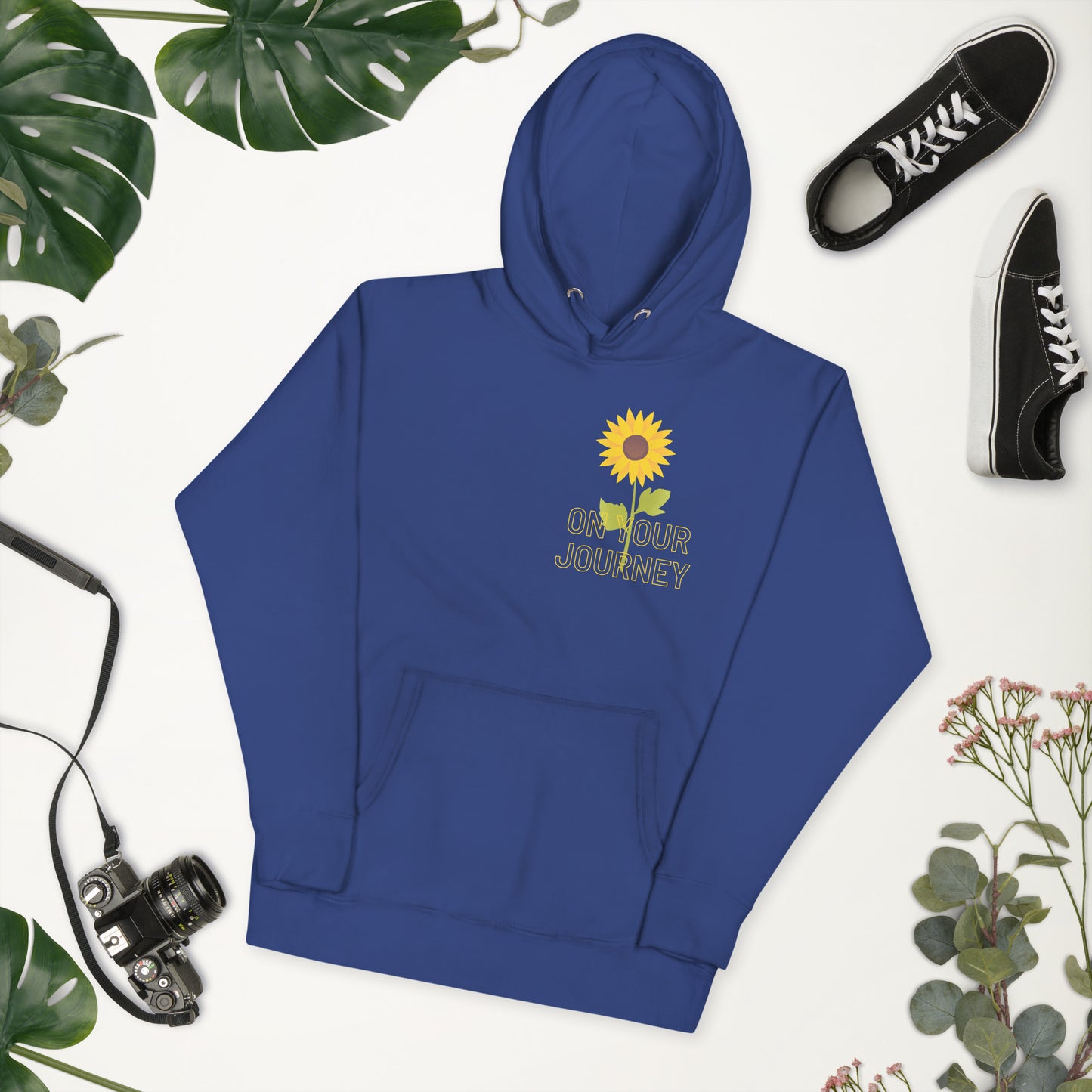 On Your Journey Single Flower Unisex Hoodie