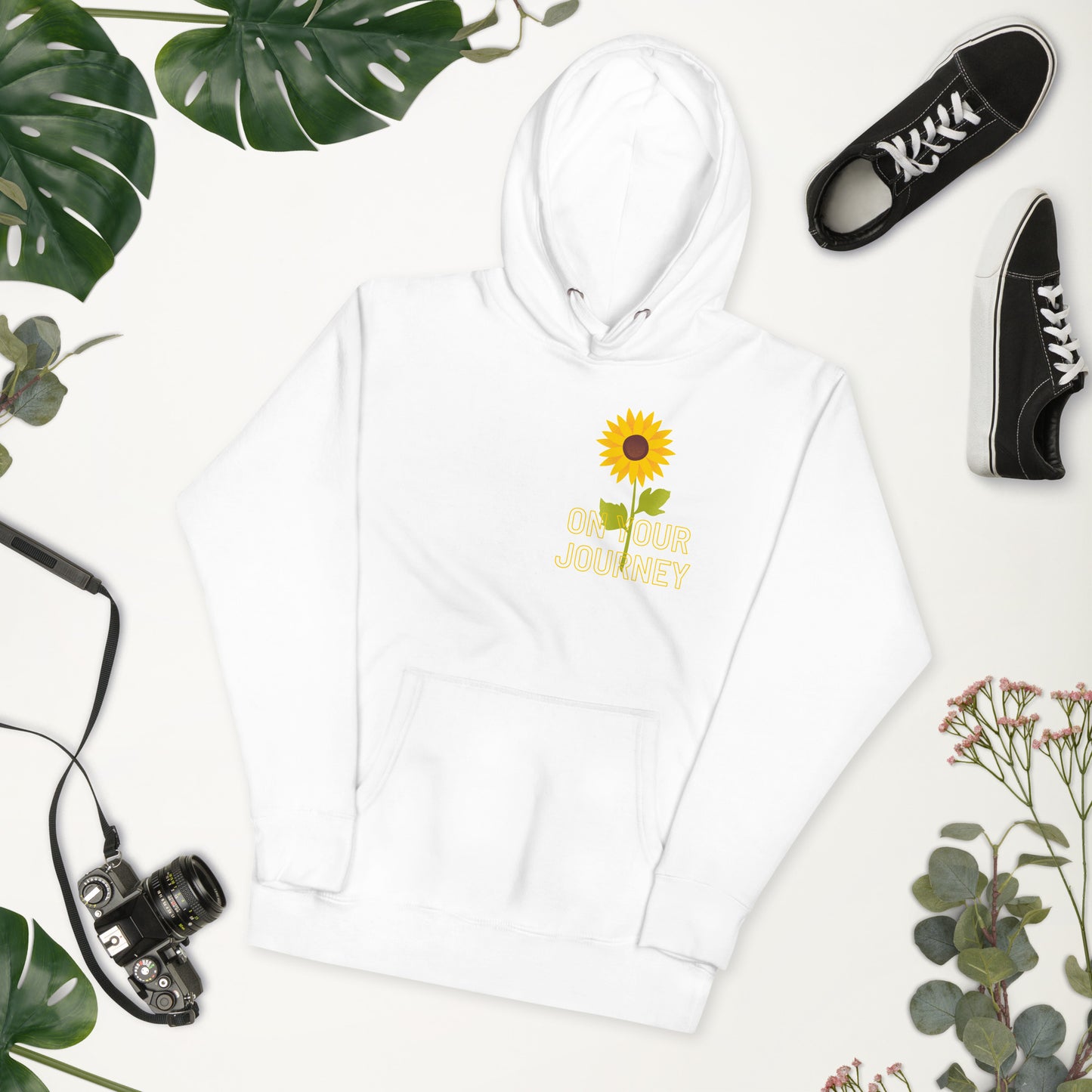On Your Journey Single Flower Unisex Hoodie