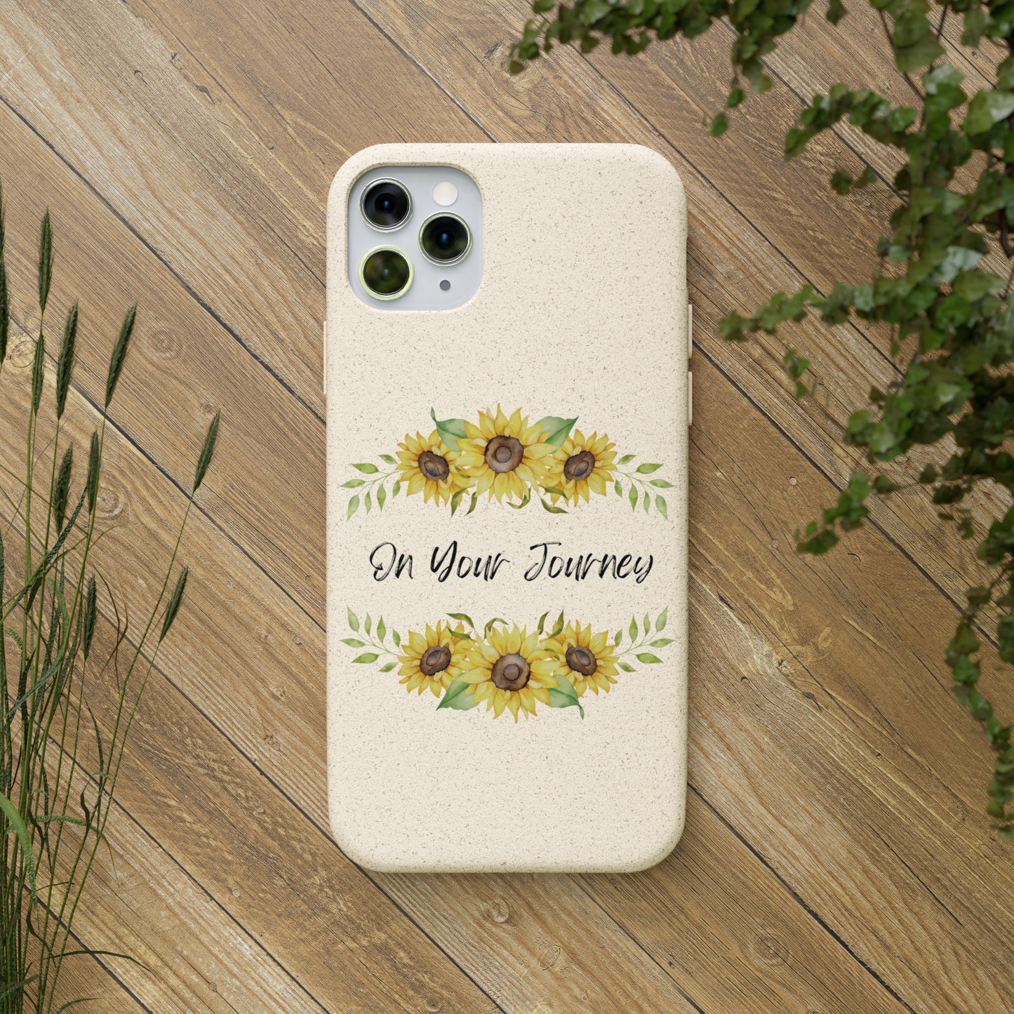 On Your Journey Flower Crown Biodegradable Cases