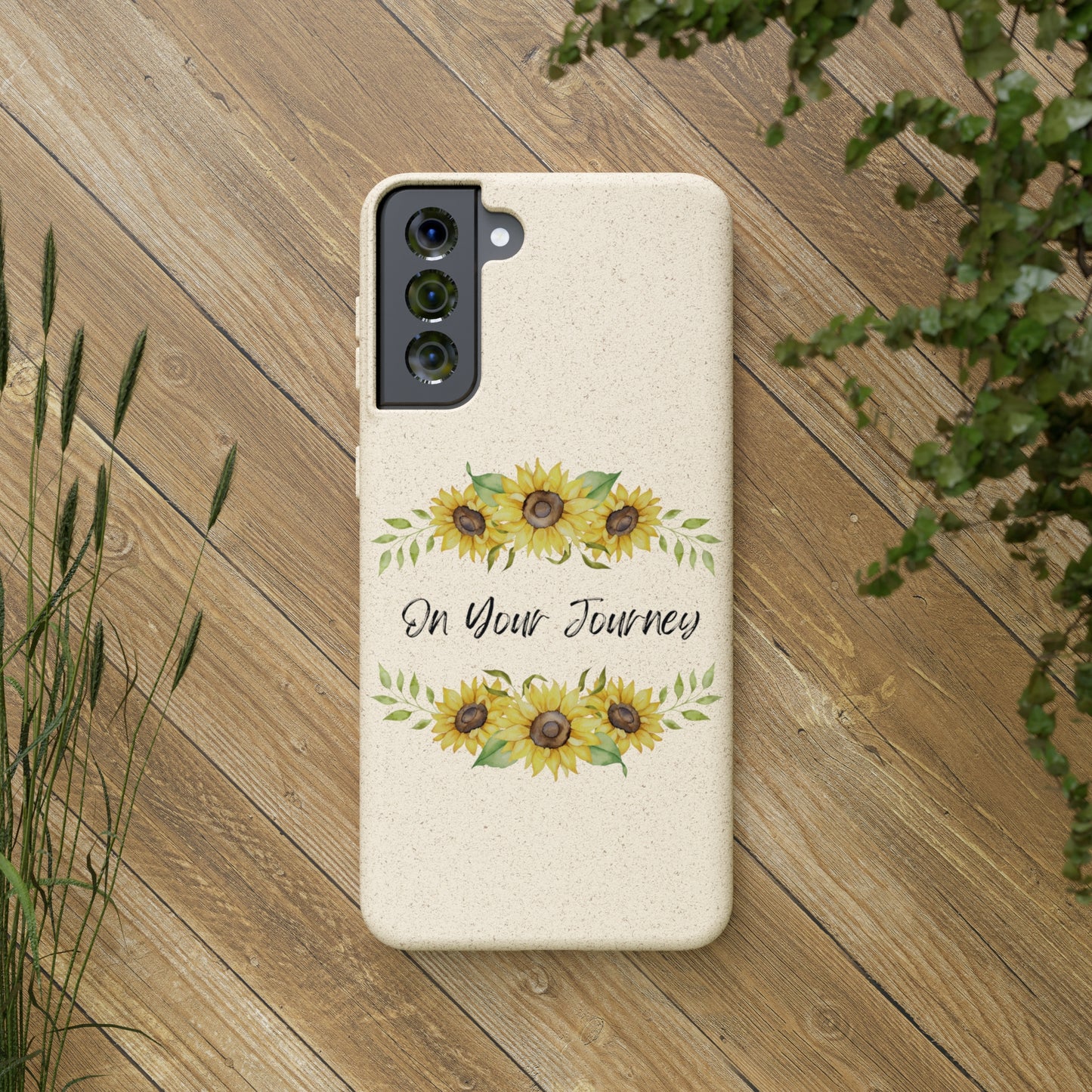 On Your Journey Flower Crown Biodegradable Cases