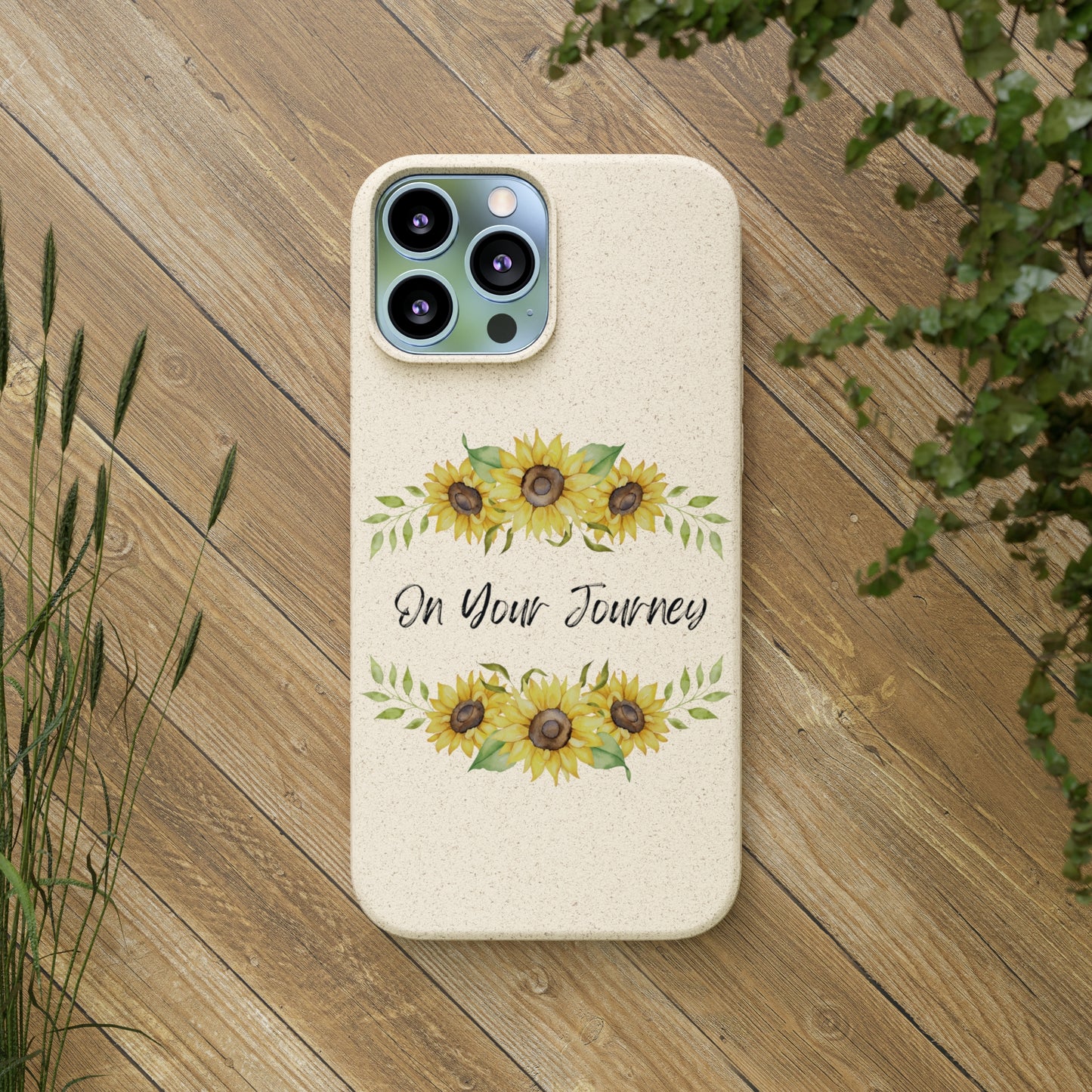 On Your Journey Flower Crown Biodegradable Cases