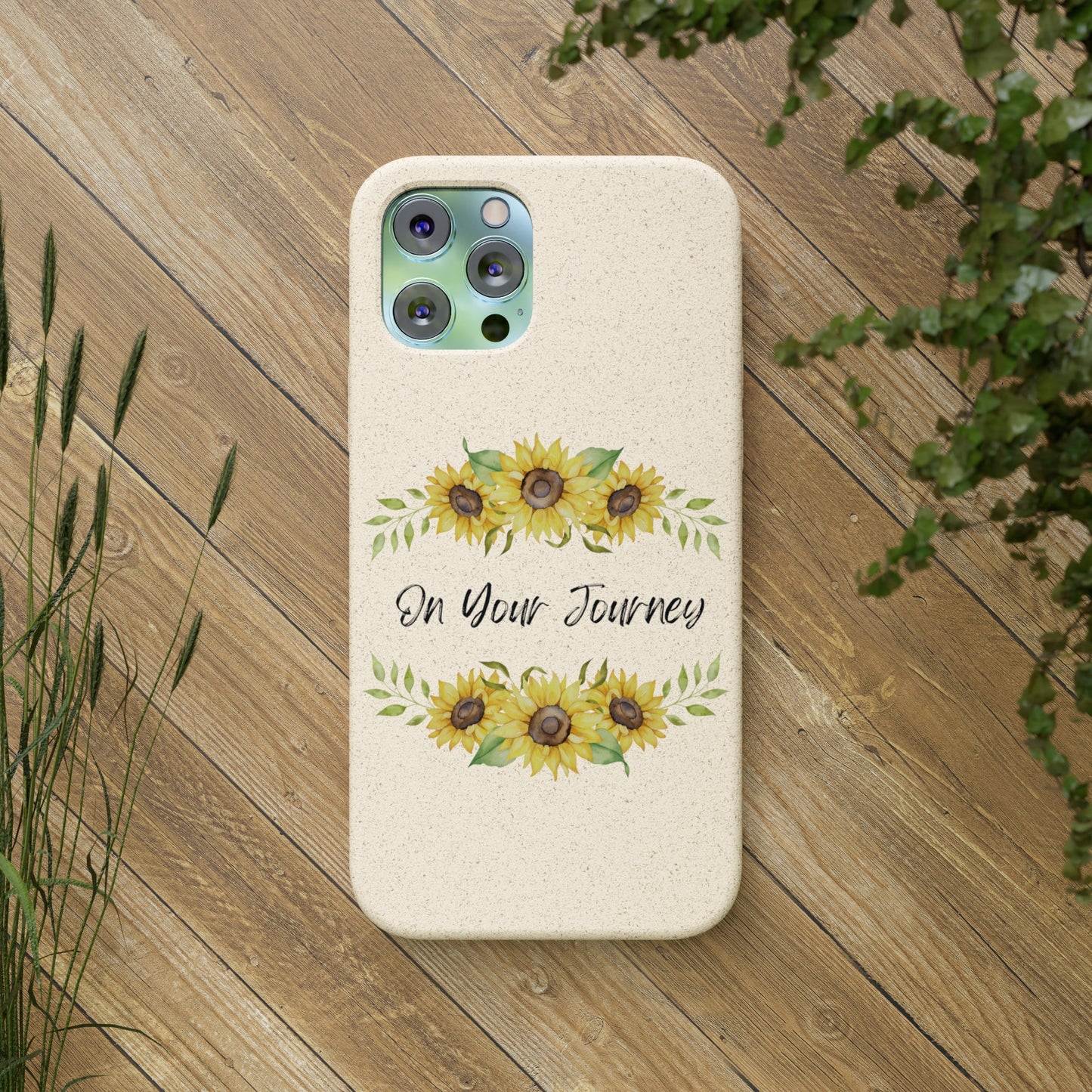 On Your Journey Flower Crown Biodegradable Cases