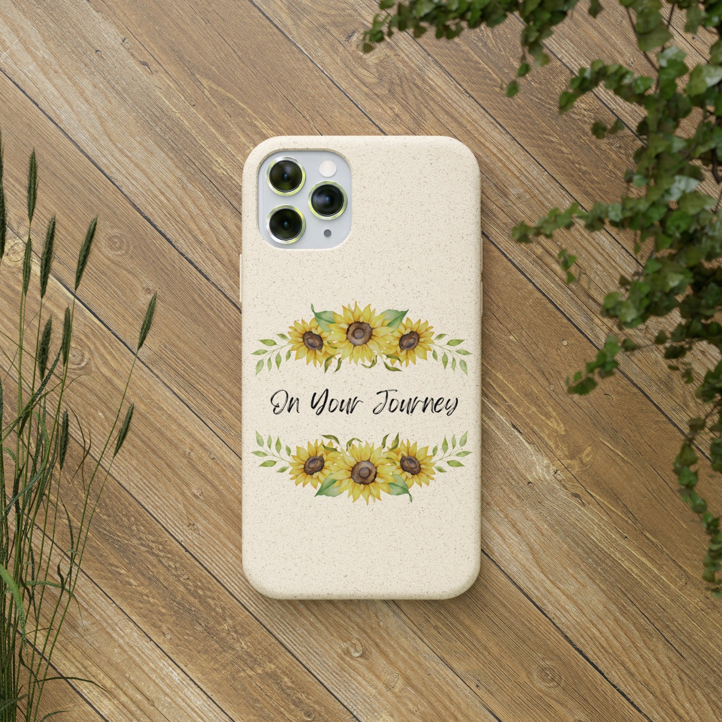 On Your Journey Flower Crown Biodegradable Cases