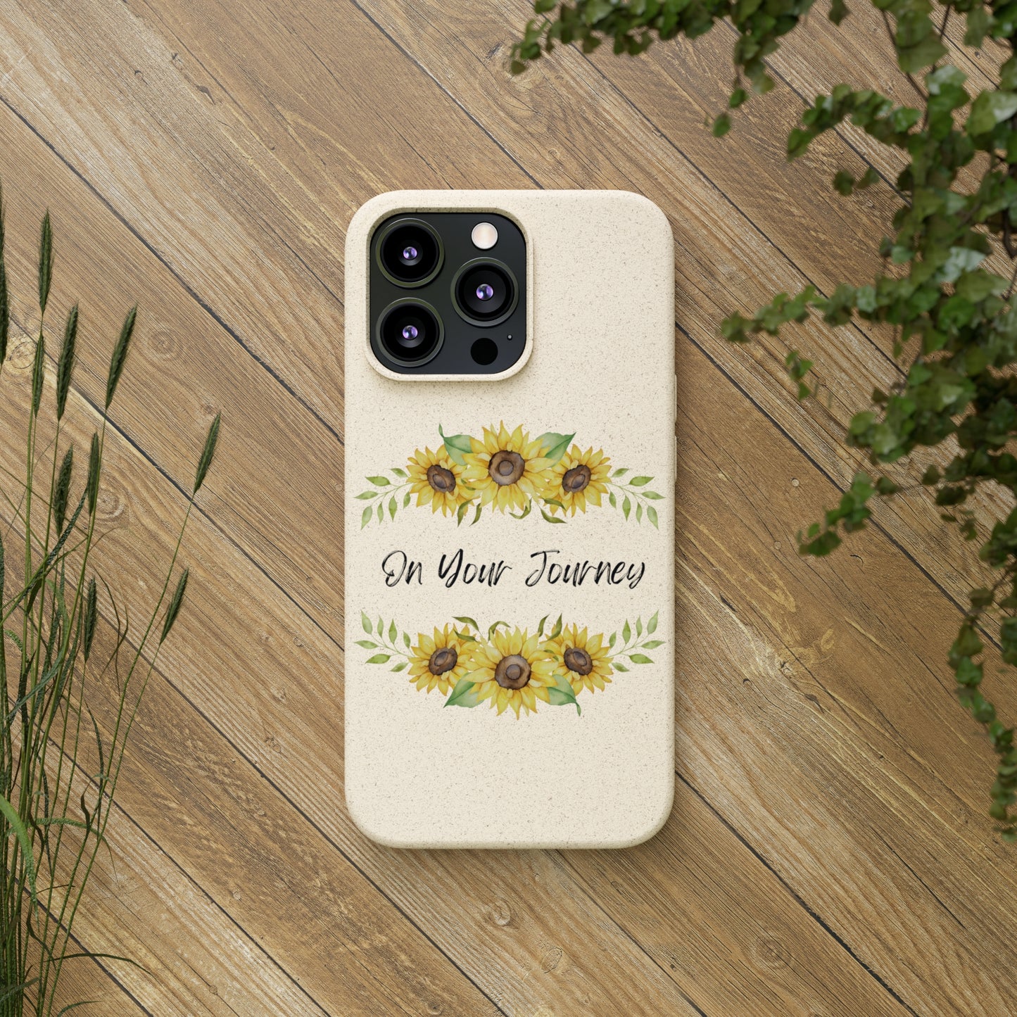 On Your Journey Flower Crown Biodegradable Cases