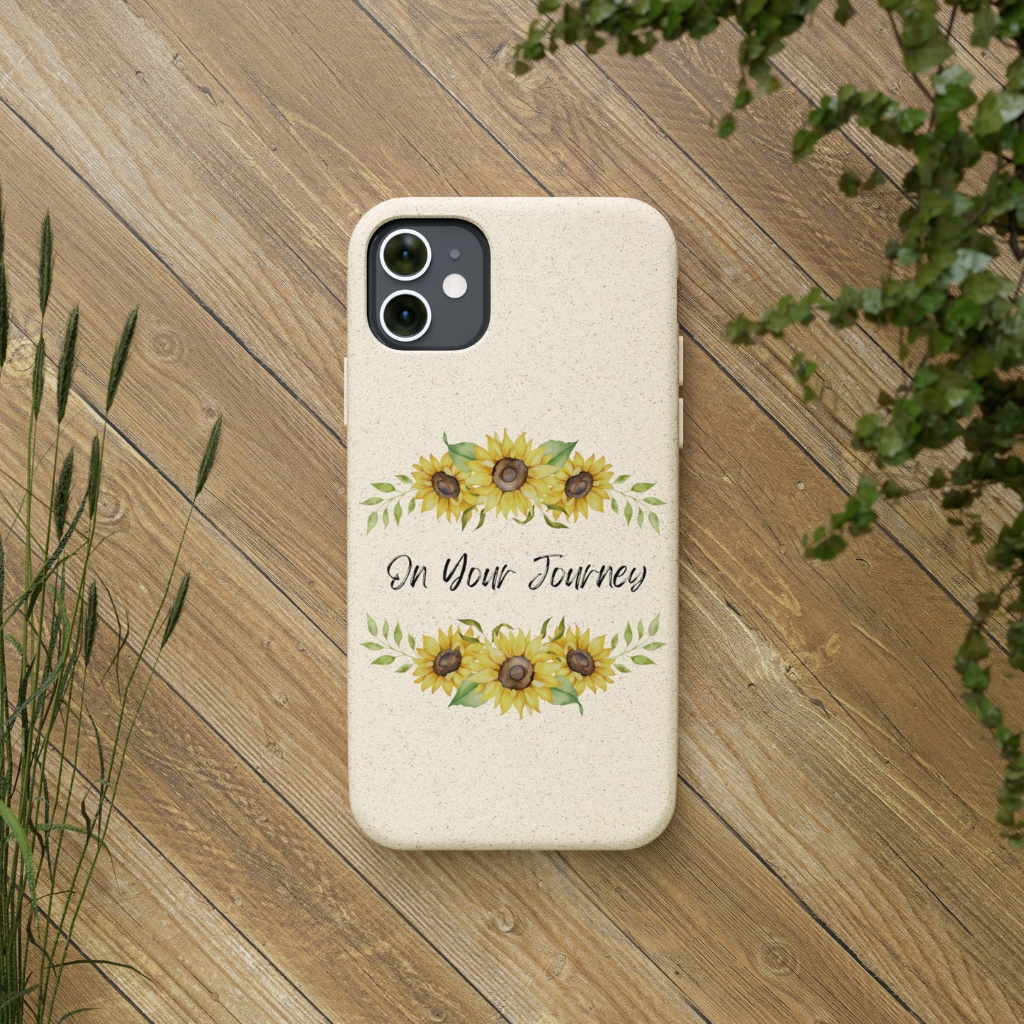 On Your Journey Flower Crown Biodegradable Cases