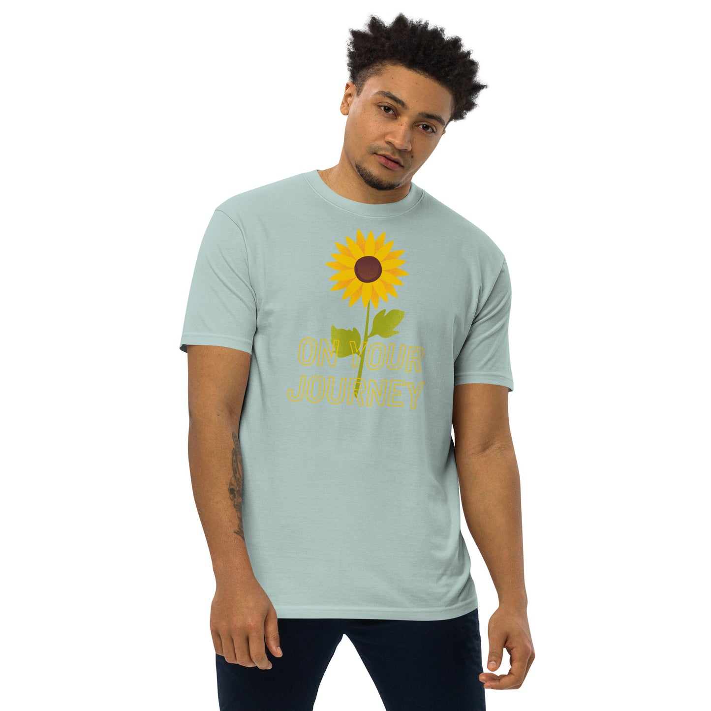 On Your Journey Single Flower Premium Heavyweight Tee