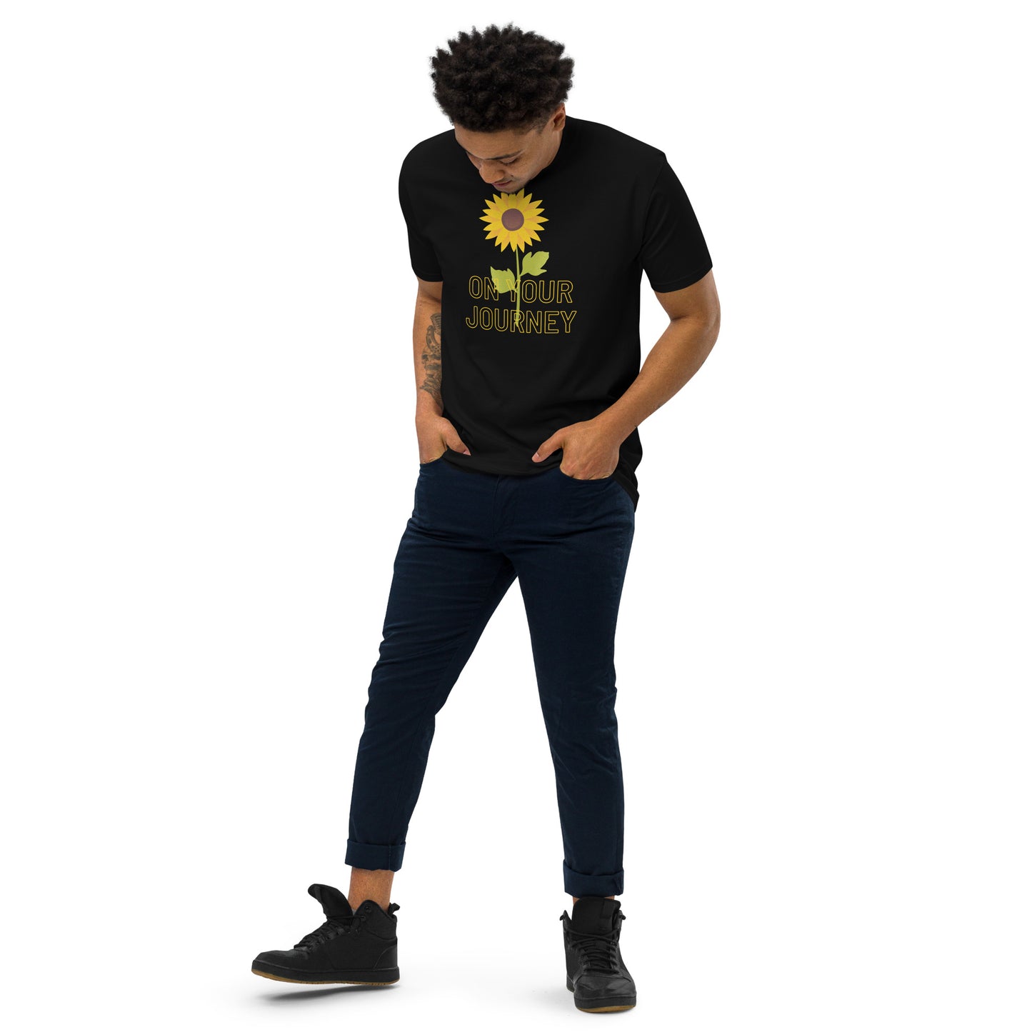 On Your Journey Single Flower Premium Heavyweight Tee