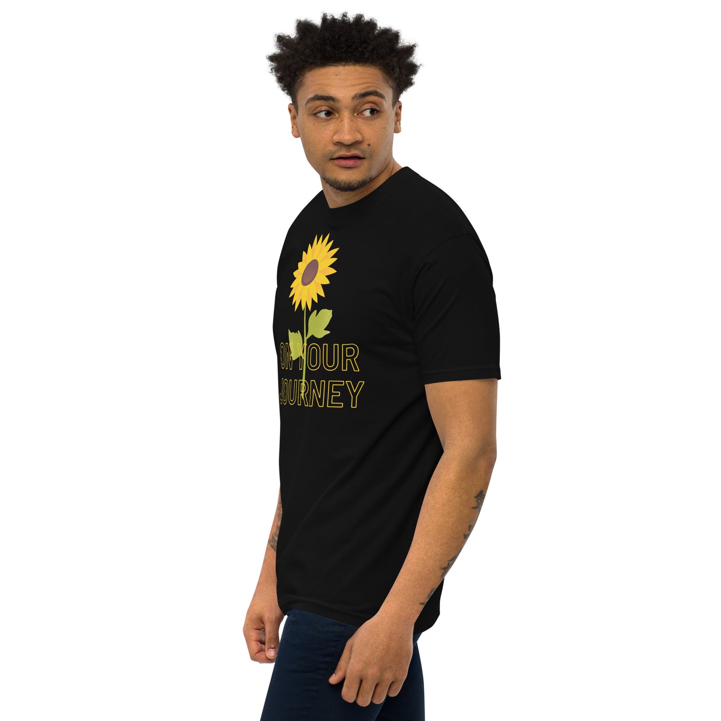 On Your Journey Single Flower Premium Heavyweight Tee