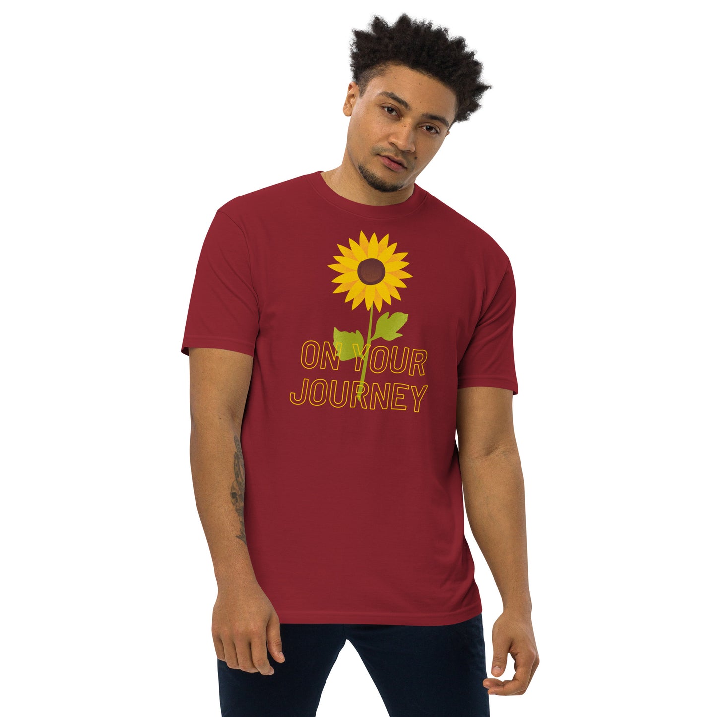 On Your Journey Single Flower Premium Heavyweight Tee