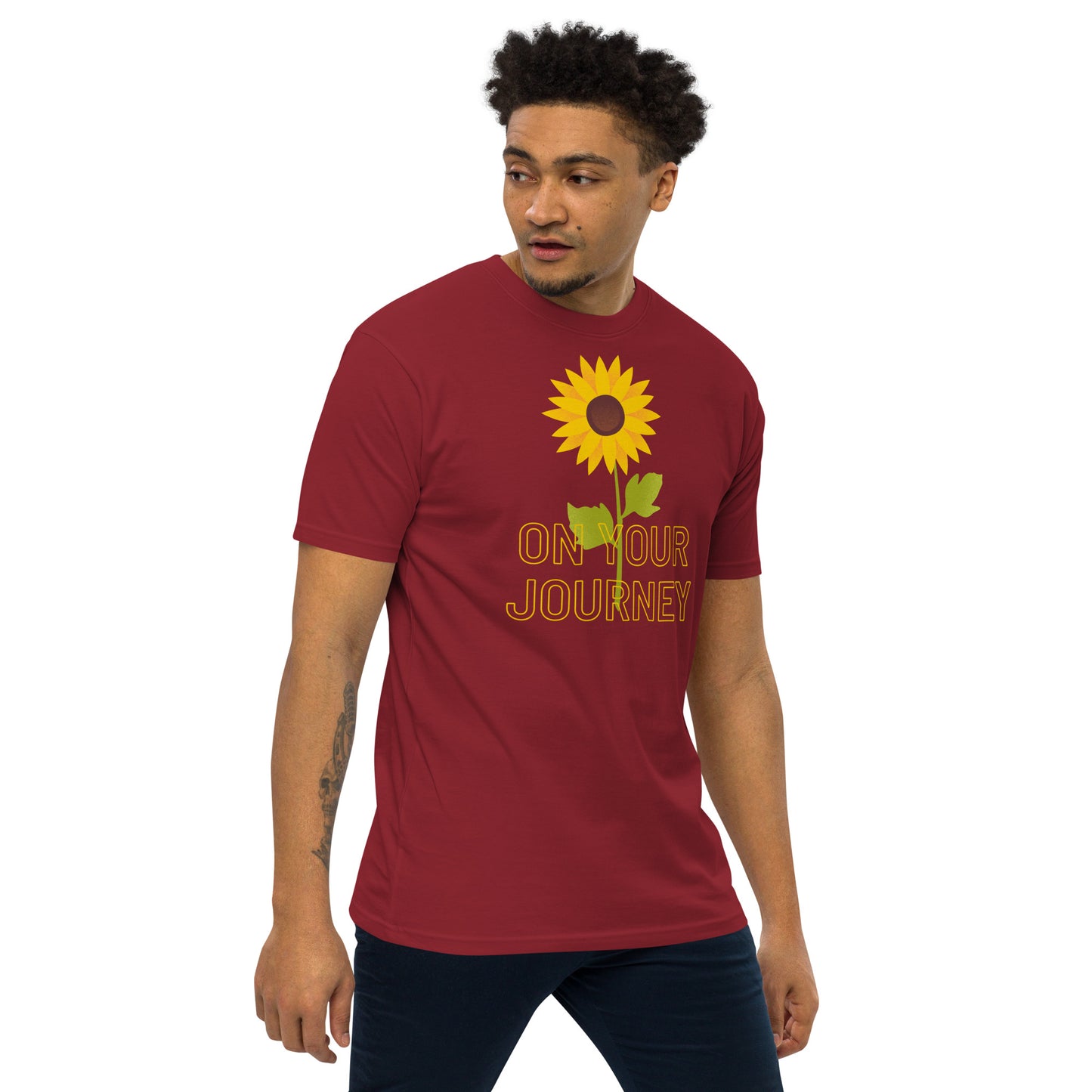 On Your Journey Single Flower Premium Heavyweight Tee