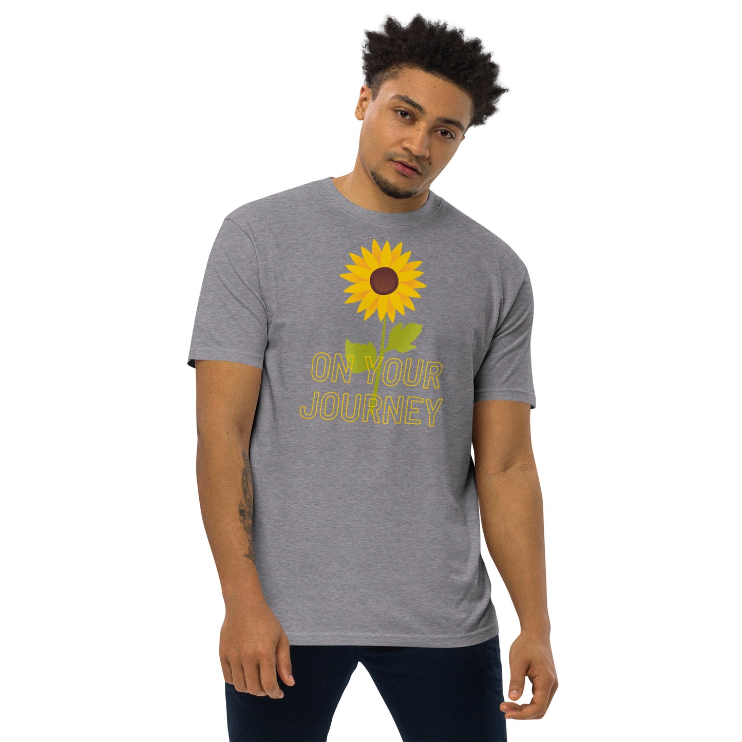 On Your Journey Single Flower Premium Heavyweight Tee