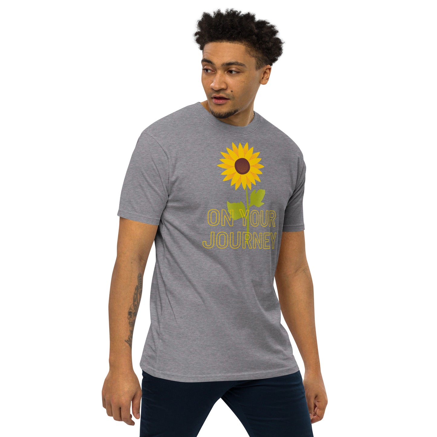 On Your Journey Single Flower Premium Heavyweight Tee