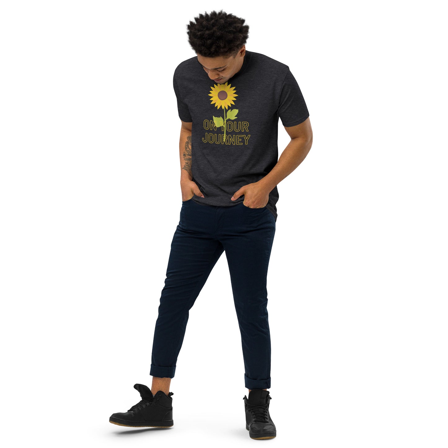 On Your Journey Single Flower Premium Heavyweight Tee