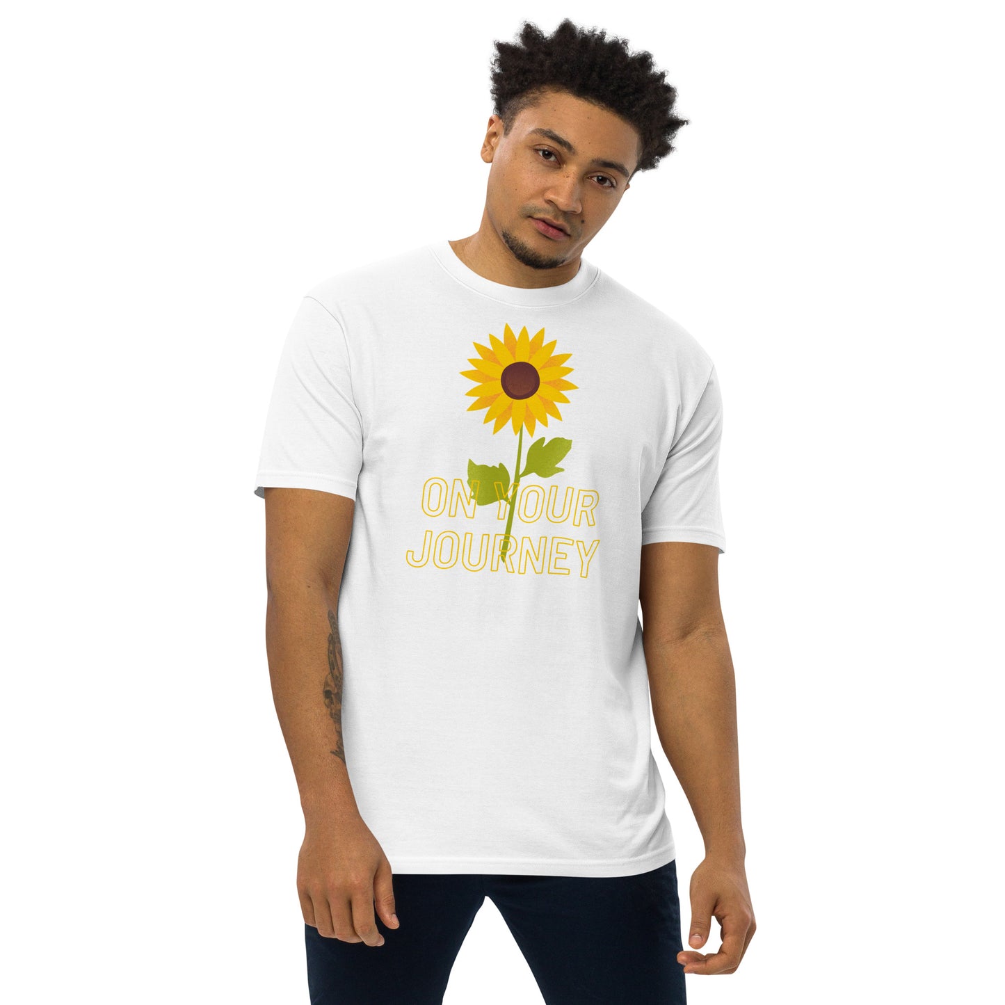 On Your Journey Single Flower Premium Heavyweight Tee