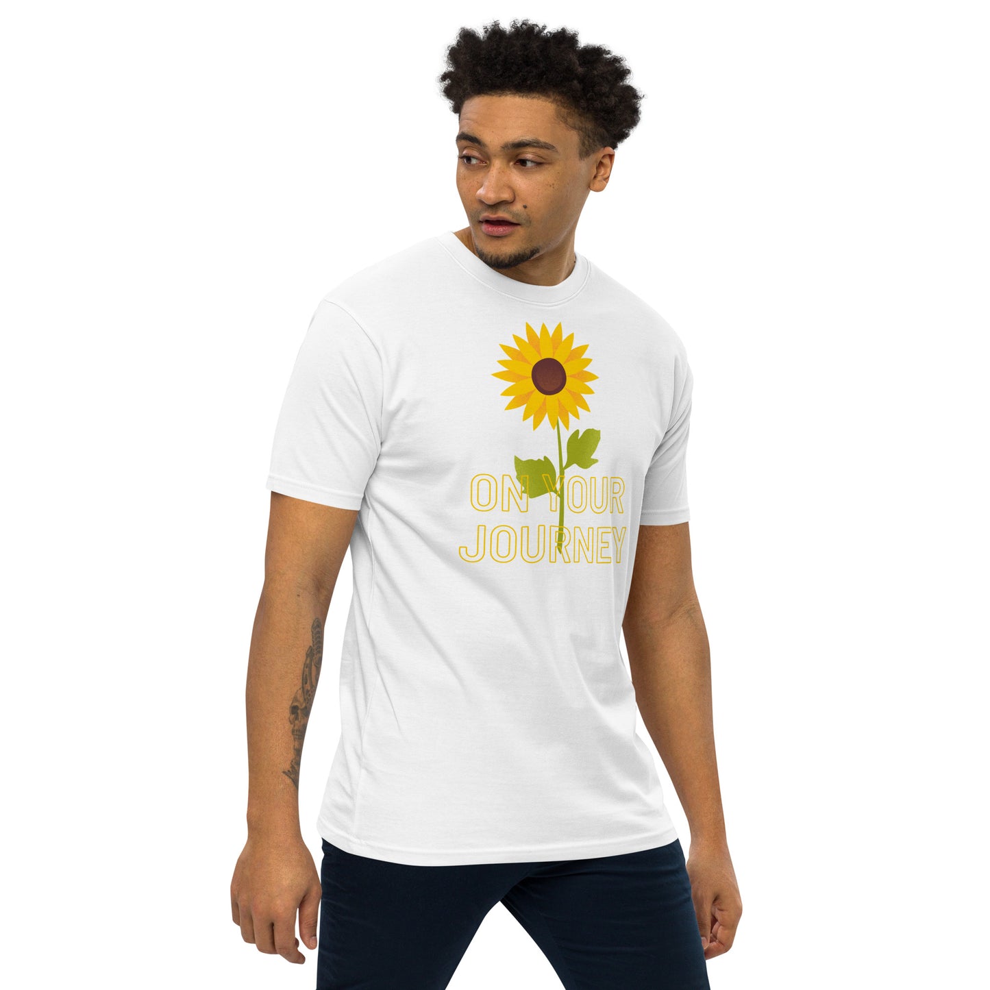 On Your Journey Single Flower Premium Heavyweight Tee