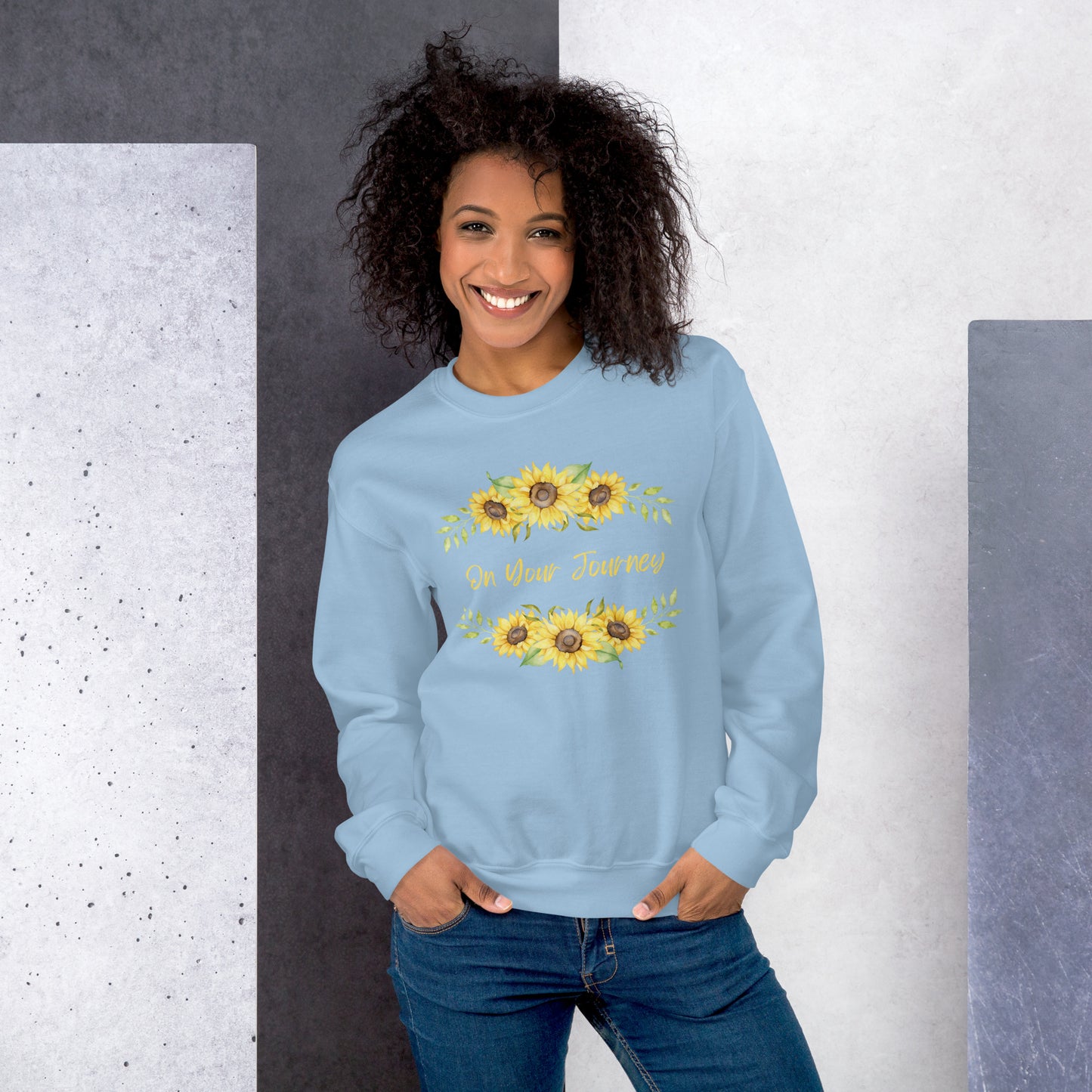 On Your Journey Flower Crown Sweatshirt