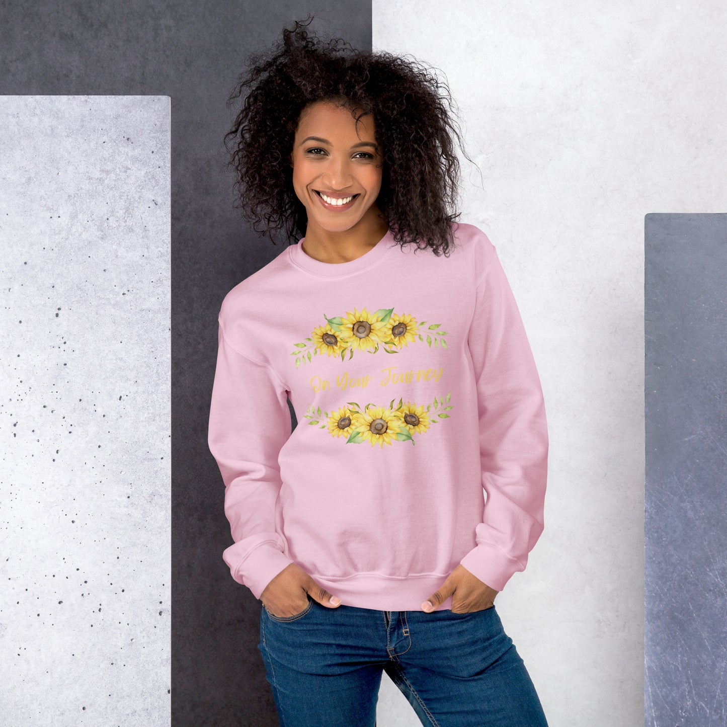 On Your Journey Flower Crown Sweatshirt