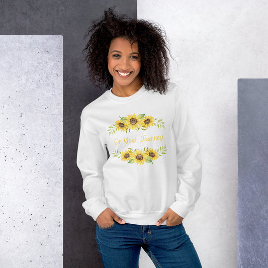 On Your Journey Flower Crown Sweatshirt