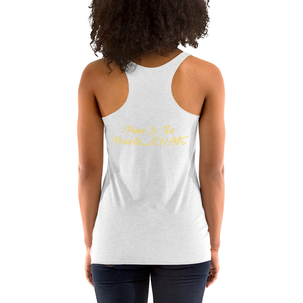 On Your Journey Flower Crown Women's Racerback Tank