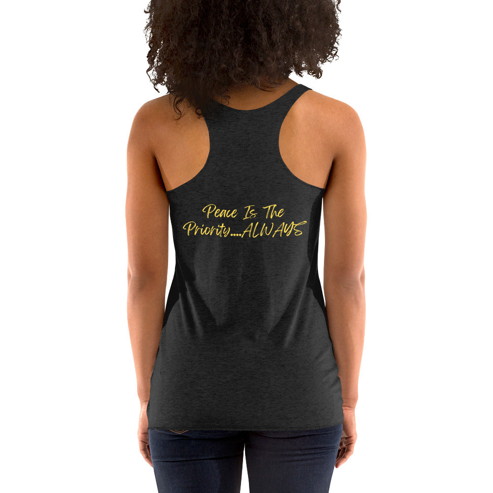 On Your Journey Flower Crown Women's Racerback Tank