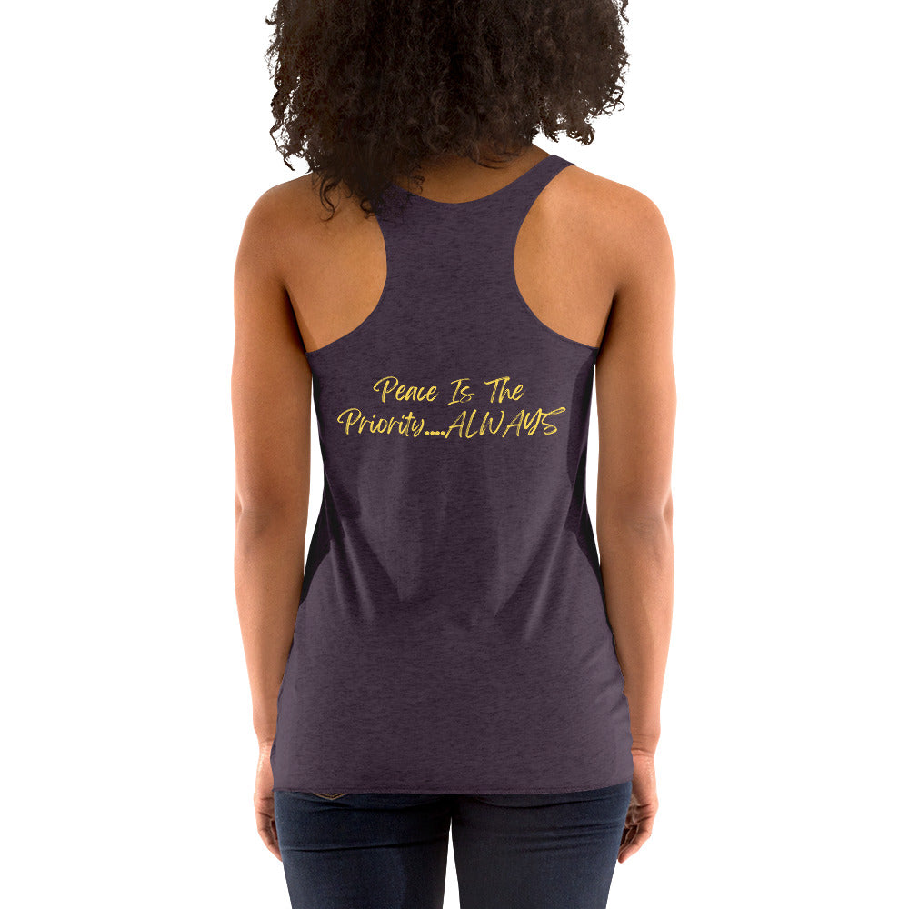 On Your Journey Flower Crown Women's Racerback Tank