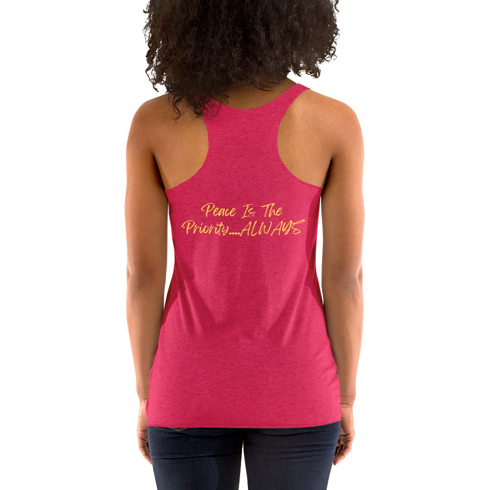 On Your Journey Flower Crown Women's Racerback Tank