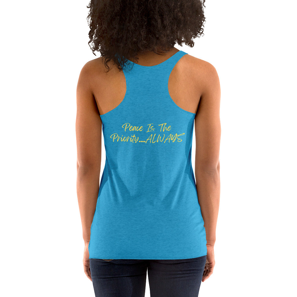 On Your Journey Flower Crown Women's Racerback Tank